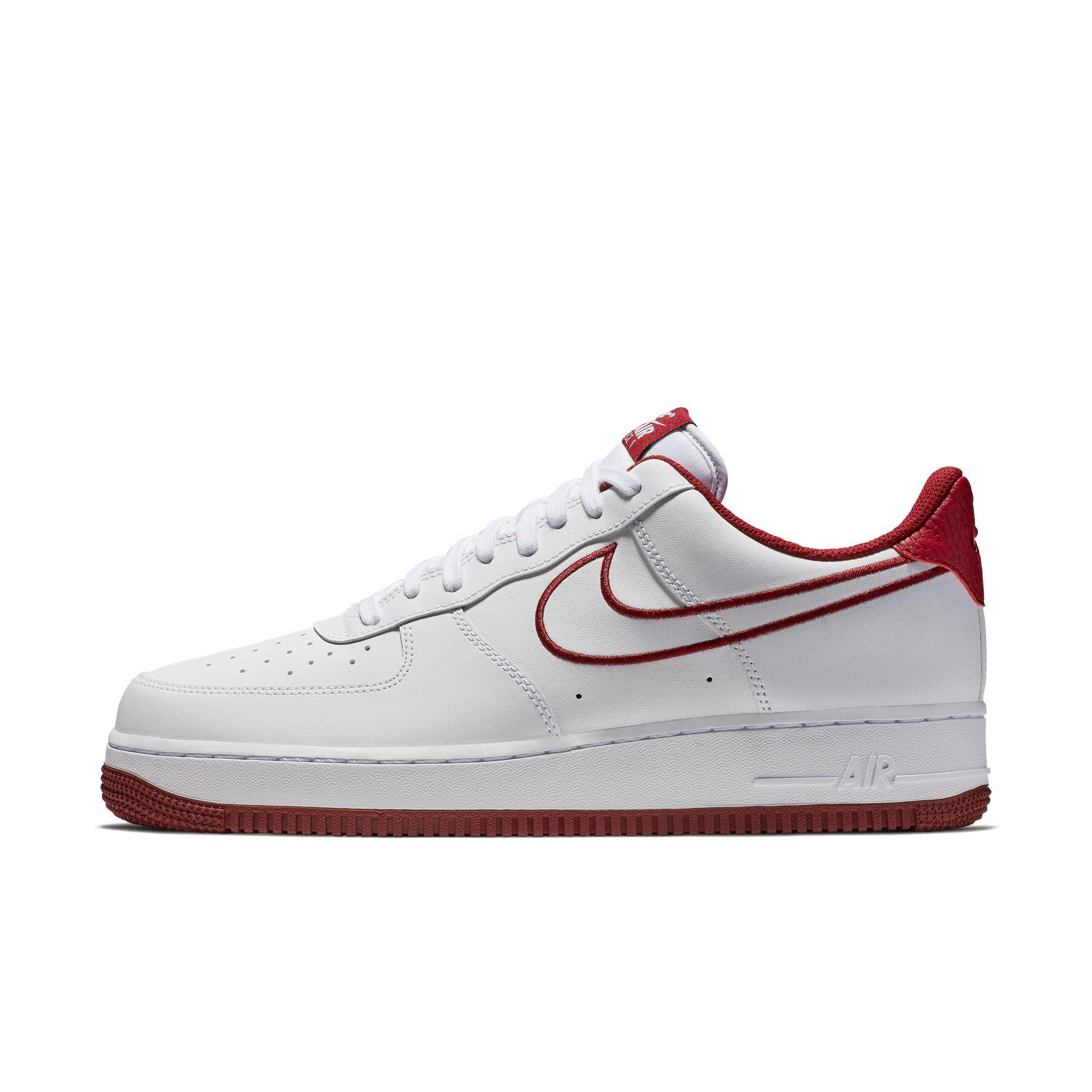 air force 1 white team red