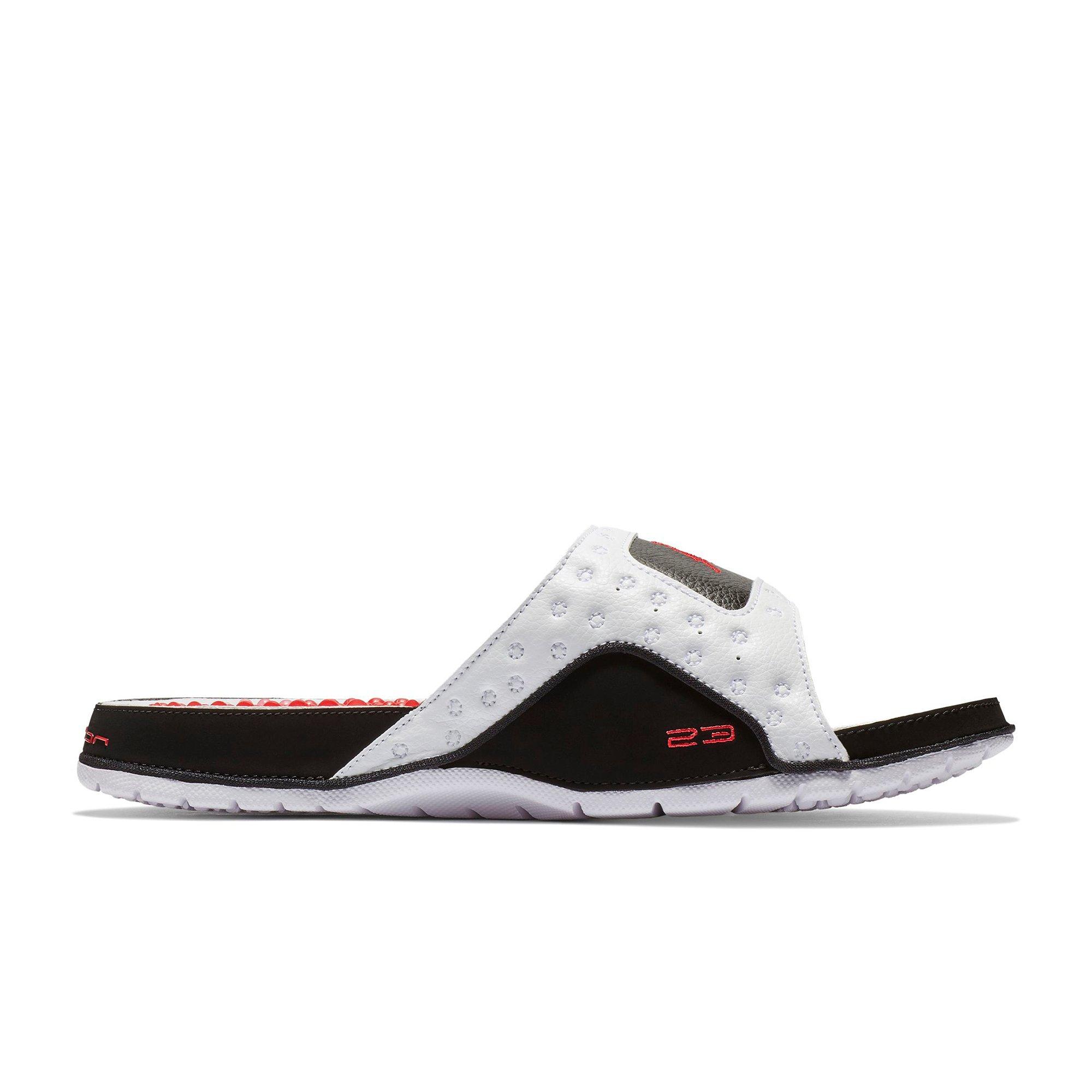 red jordan slides