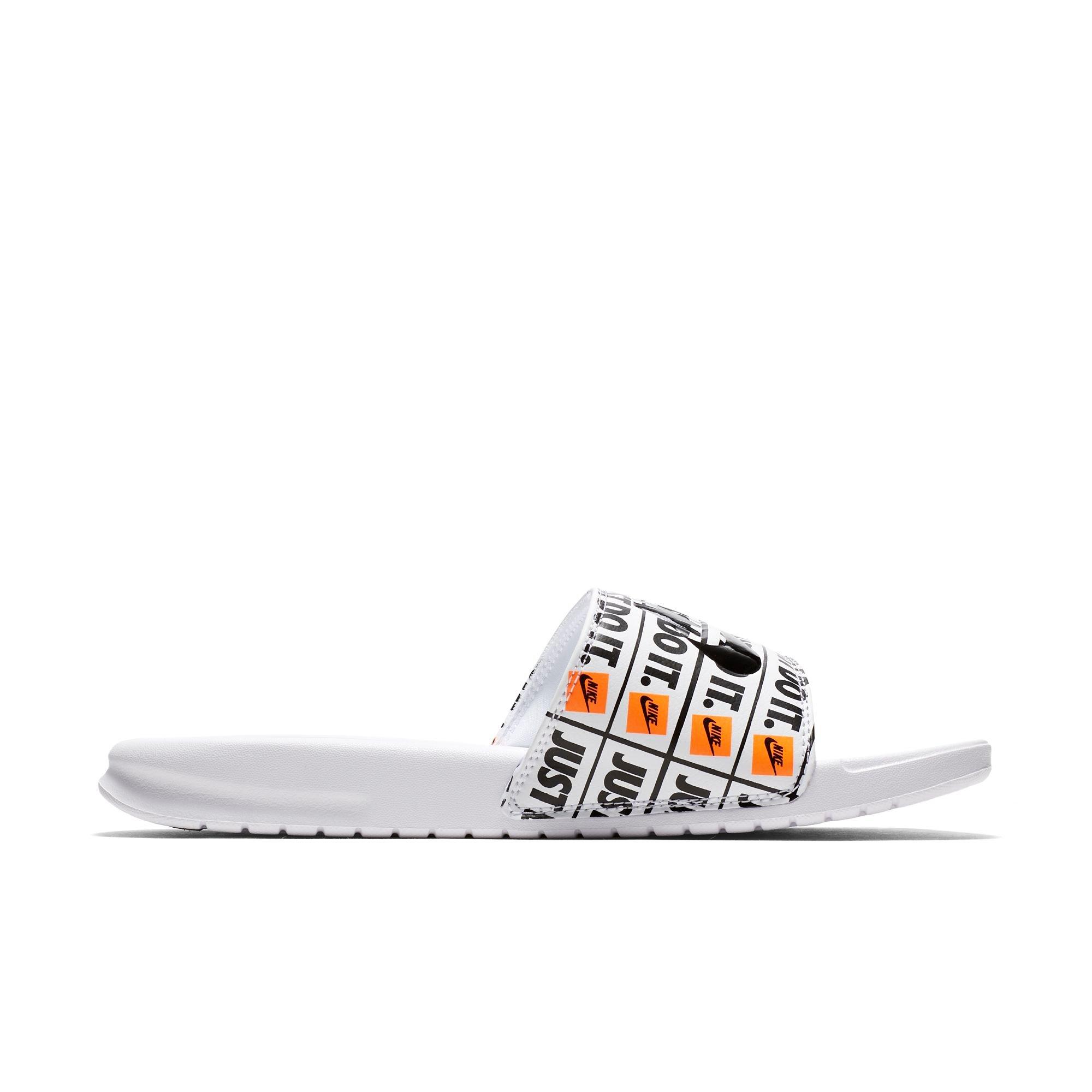 nike slides just do it print