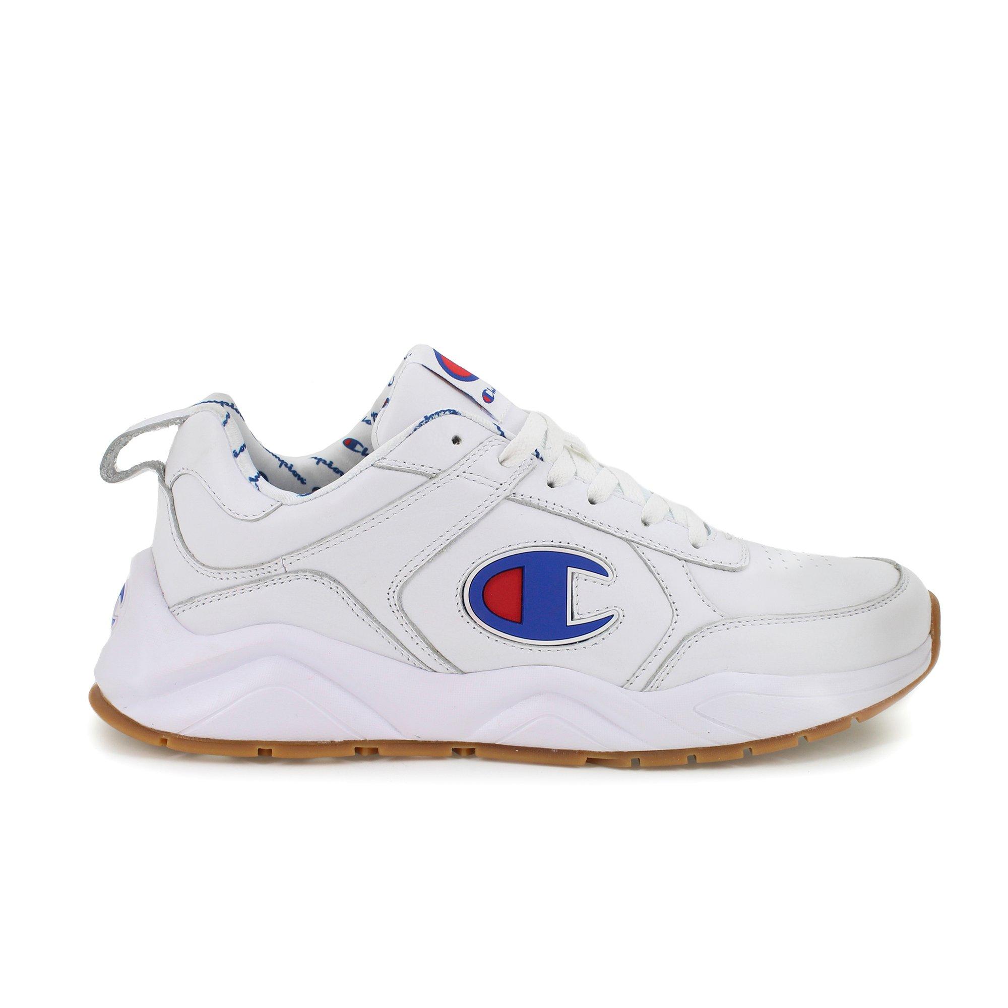 champion 93 eighteen big c white leather shoes