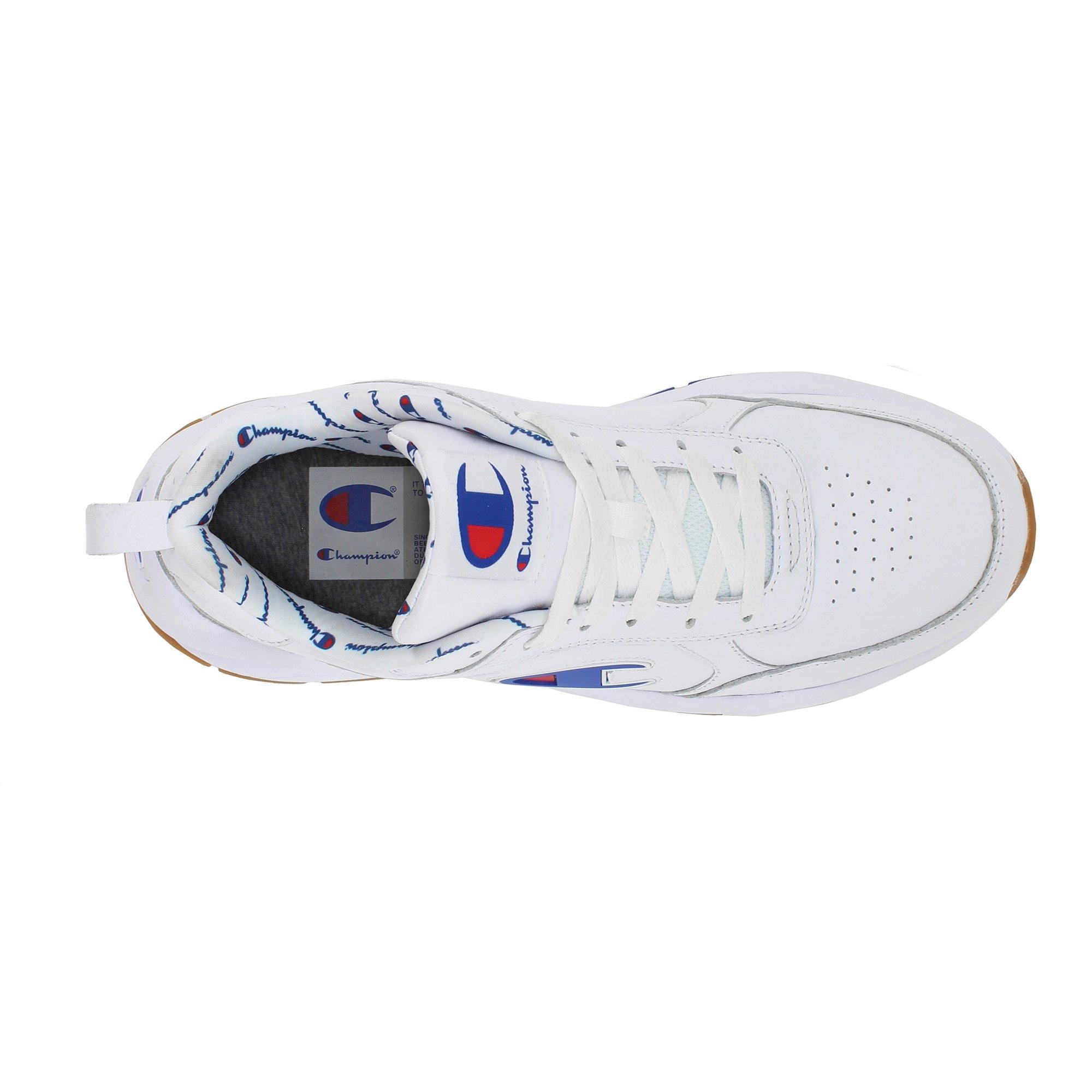 champion 93 eighteen big c white leather shoes