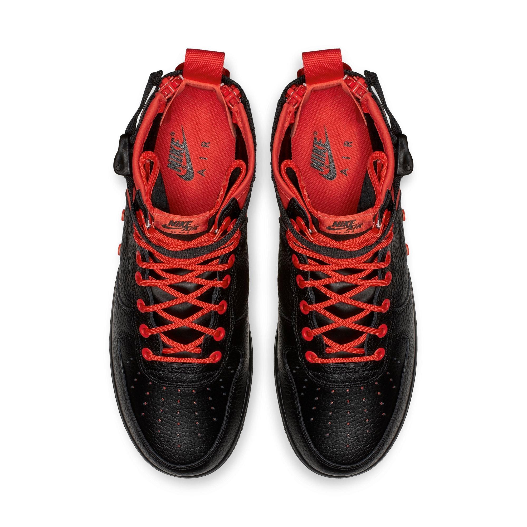 nike sf air force 1 mid habanero red