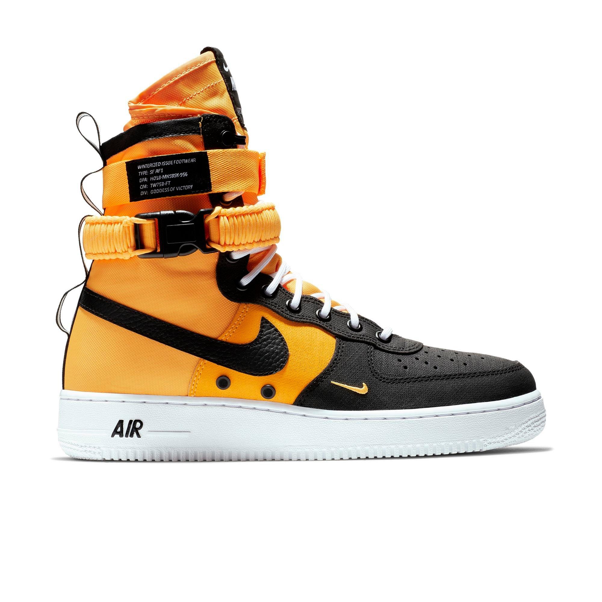 nike sf air force 1 high black and yellow