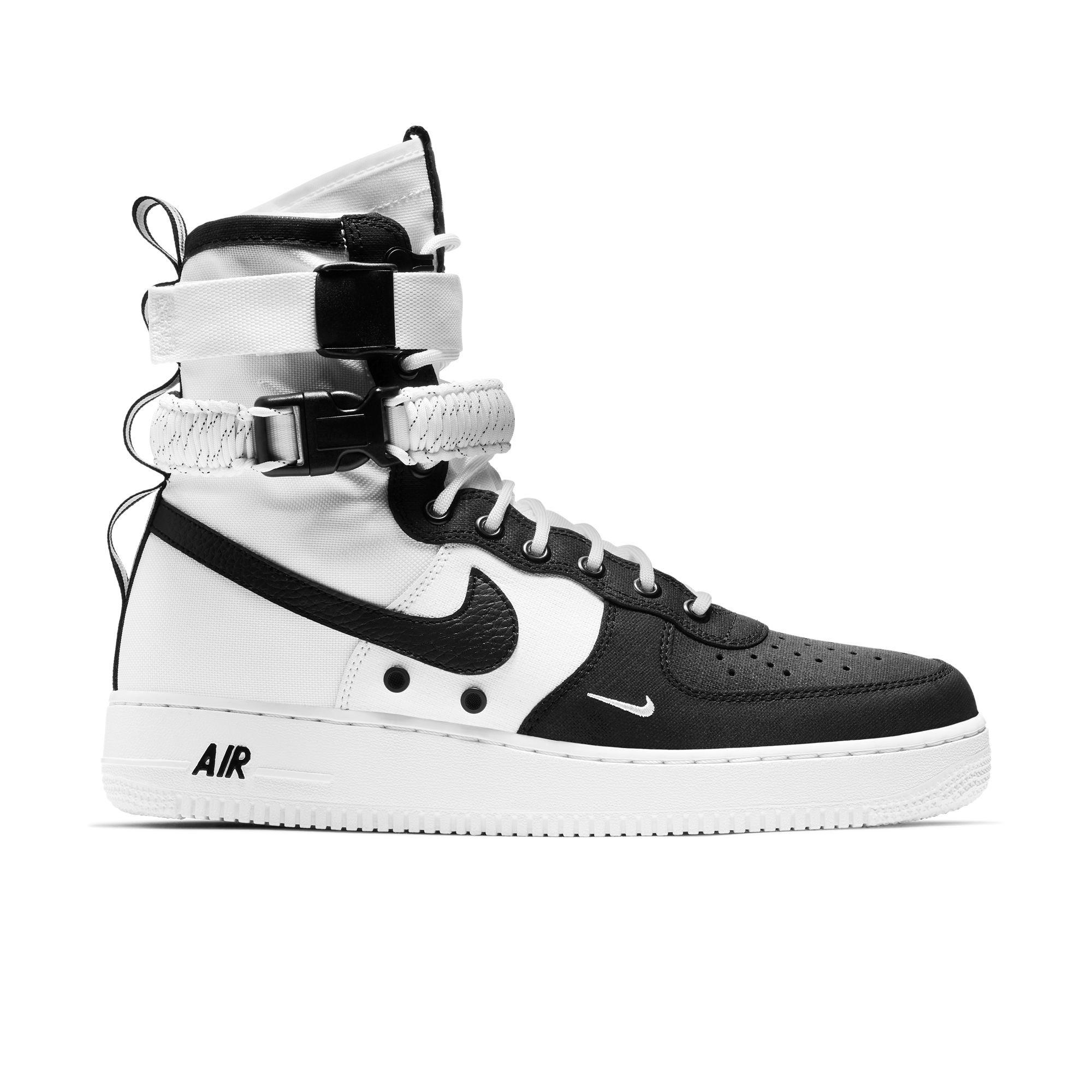 nike sf air force 1 high black and white