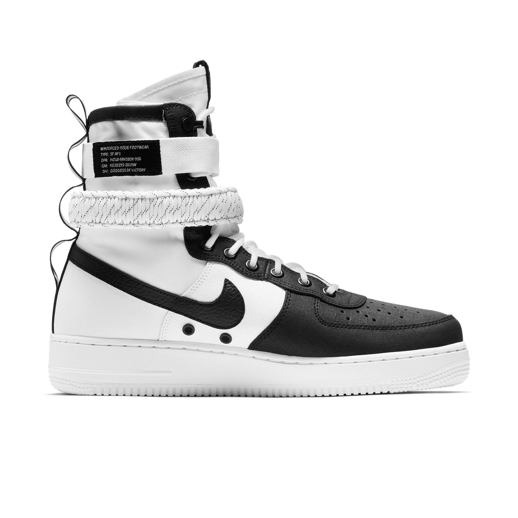 nike sf air force 1 black and white