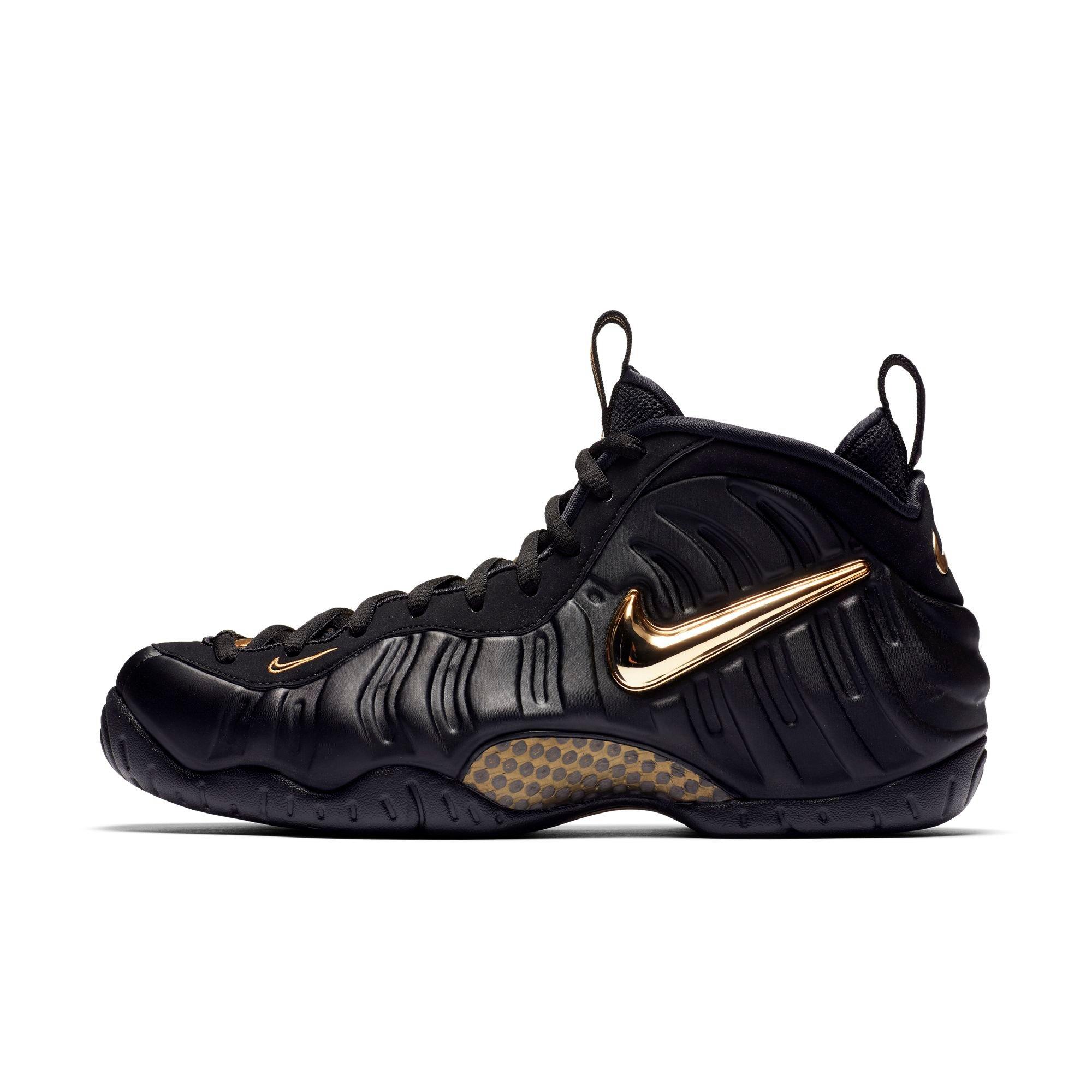 black foamposites gold check