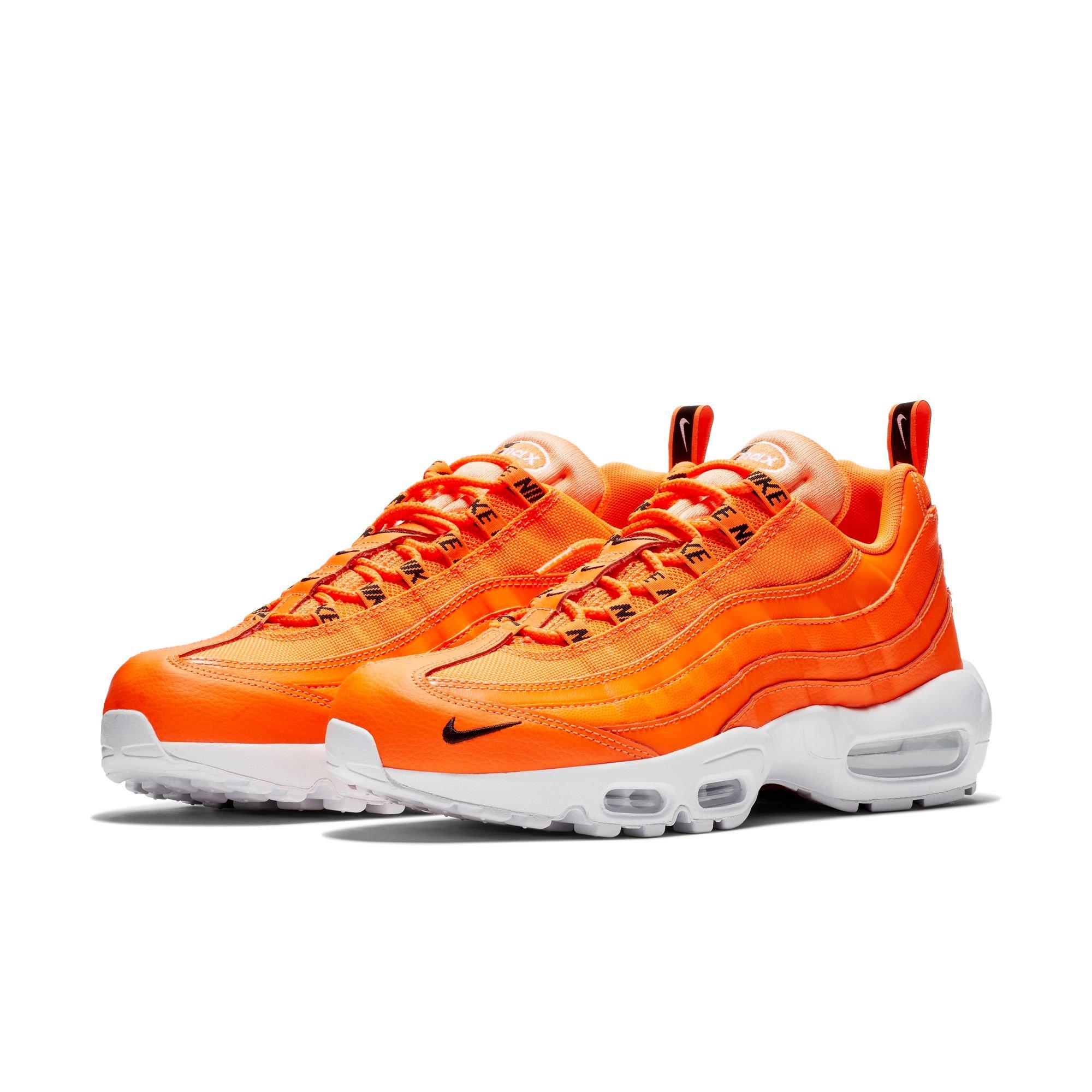 neon orange nike shoes