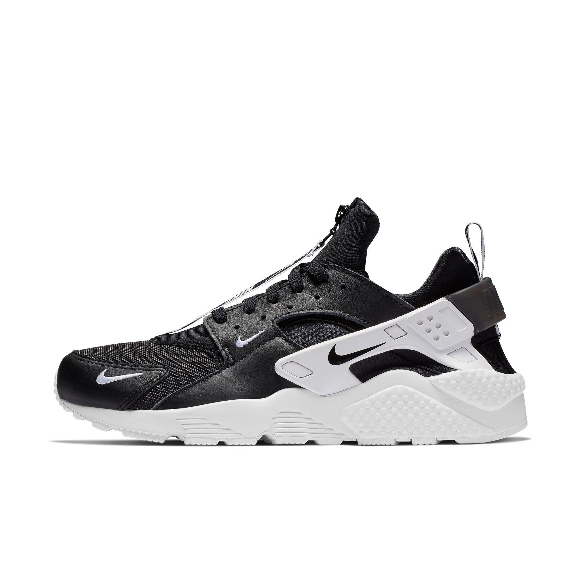 white and black huaraches