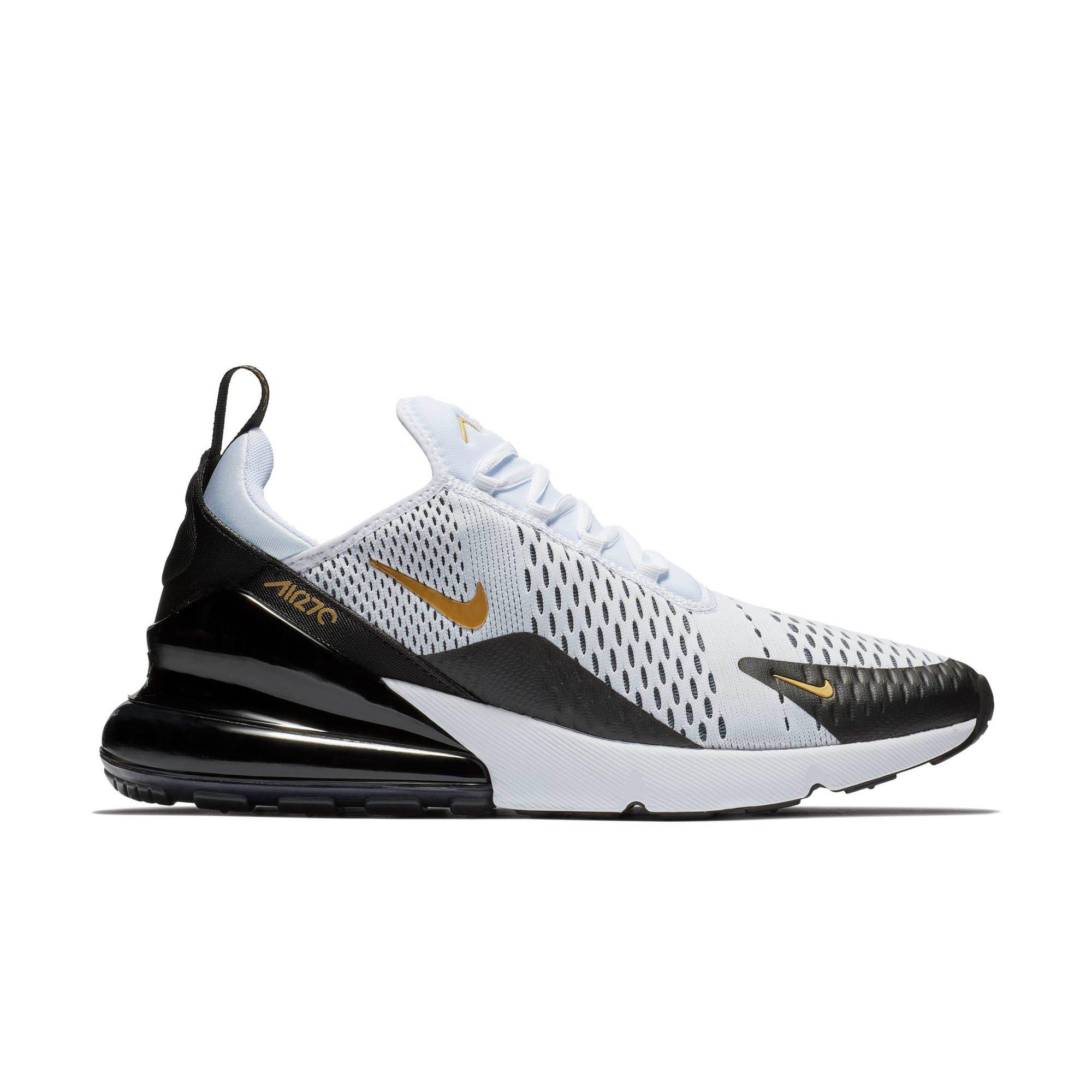 black white and gold shoes