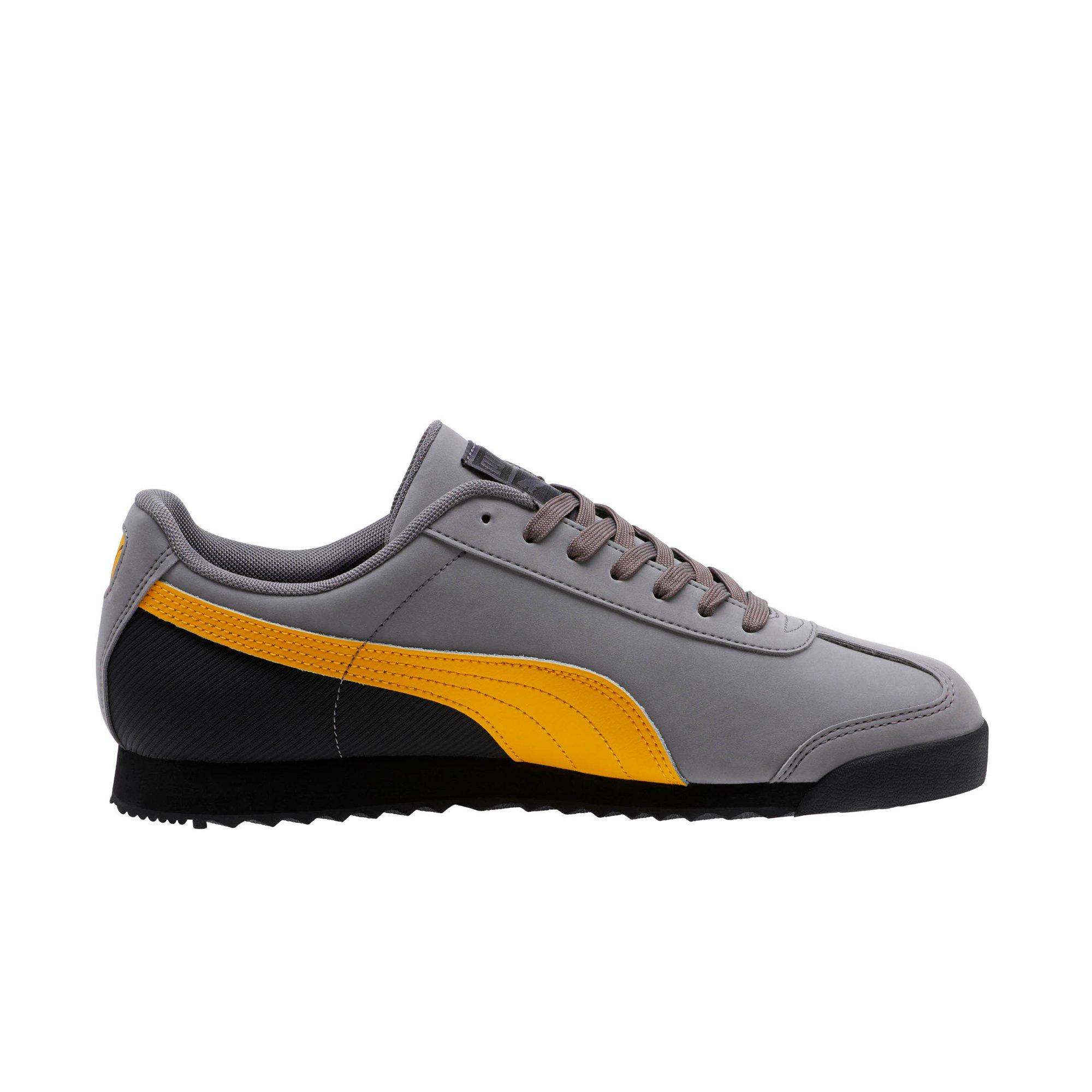 mens shoes grey and yellow