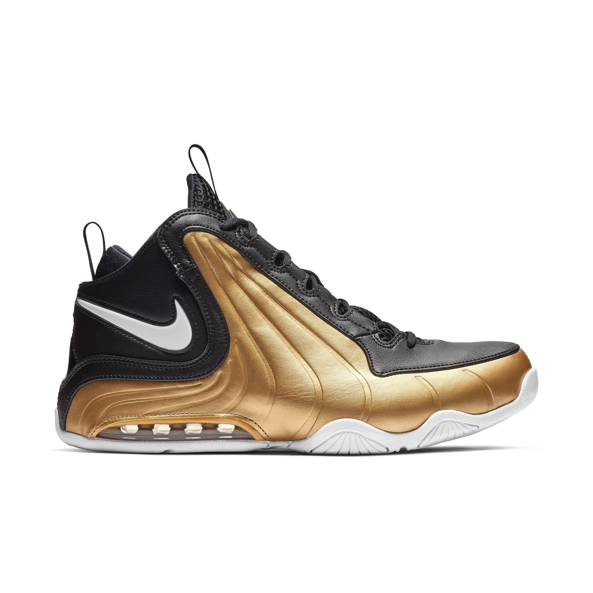 black white and gold nike shoes
