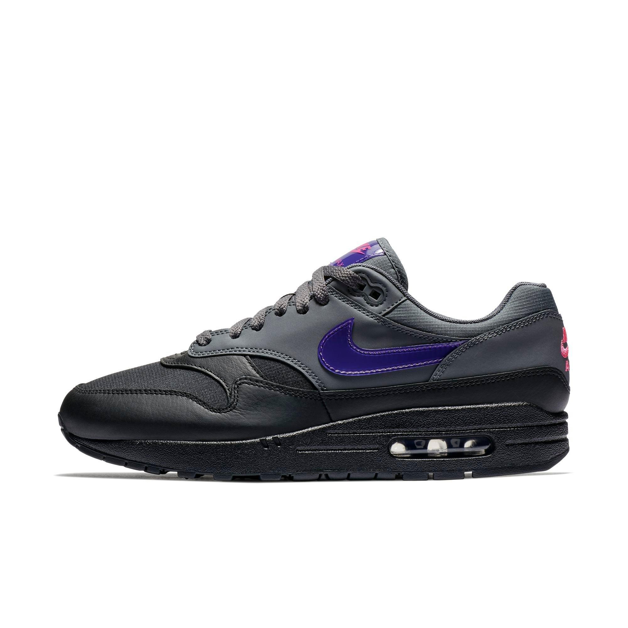 nike air max 1 dark grey fierce purple