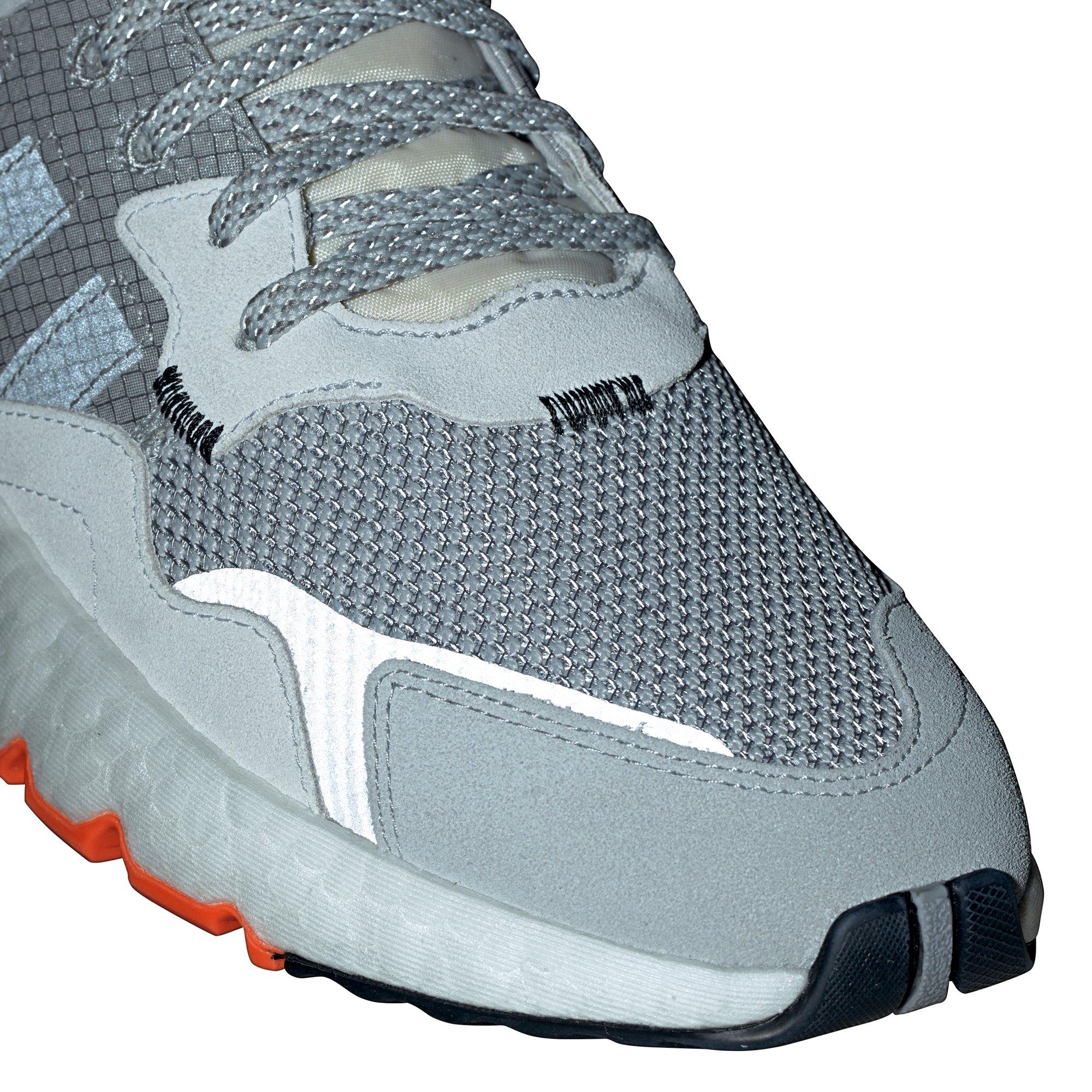 Adidas Nite Jogger Grey Two Solar Orange Men S Shoe Hibbett