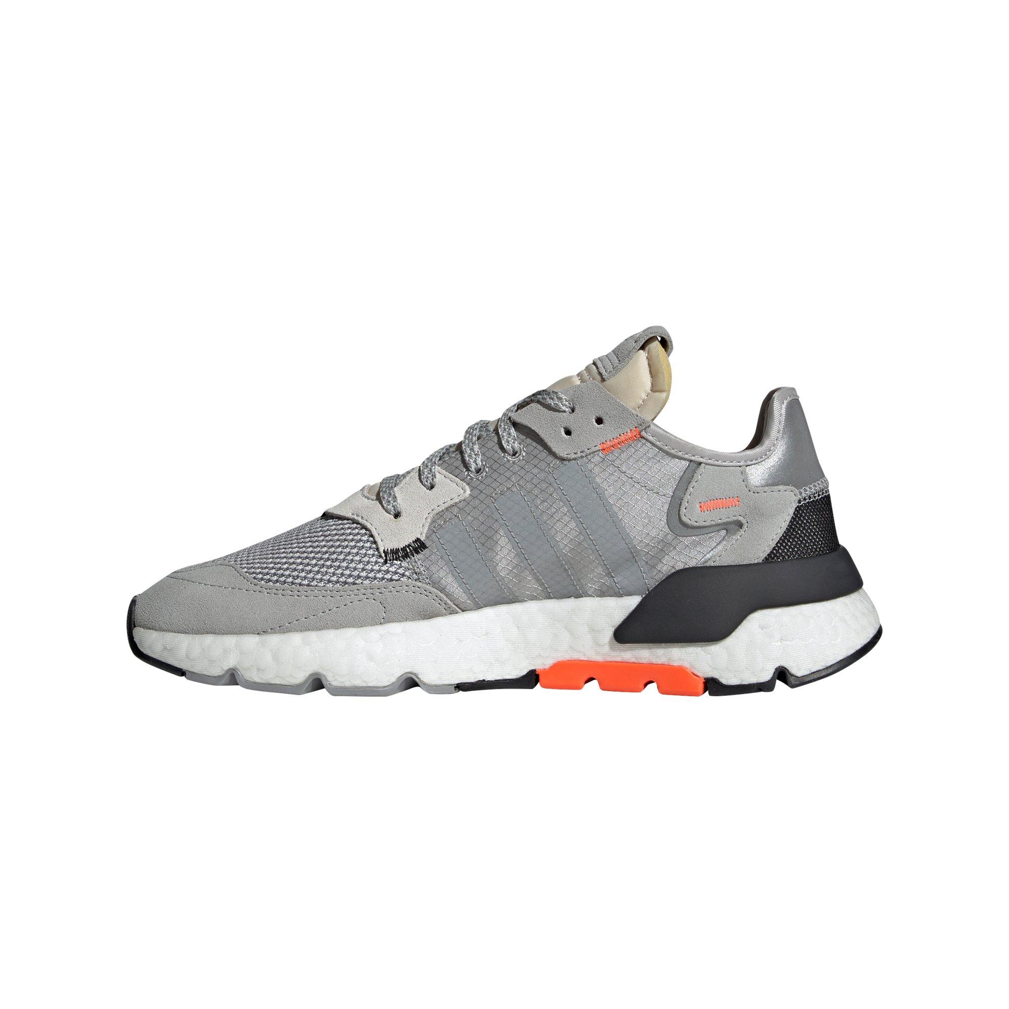 adidas nite jogger grey two solar orange