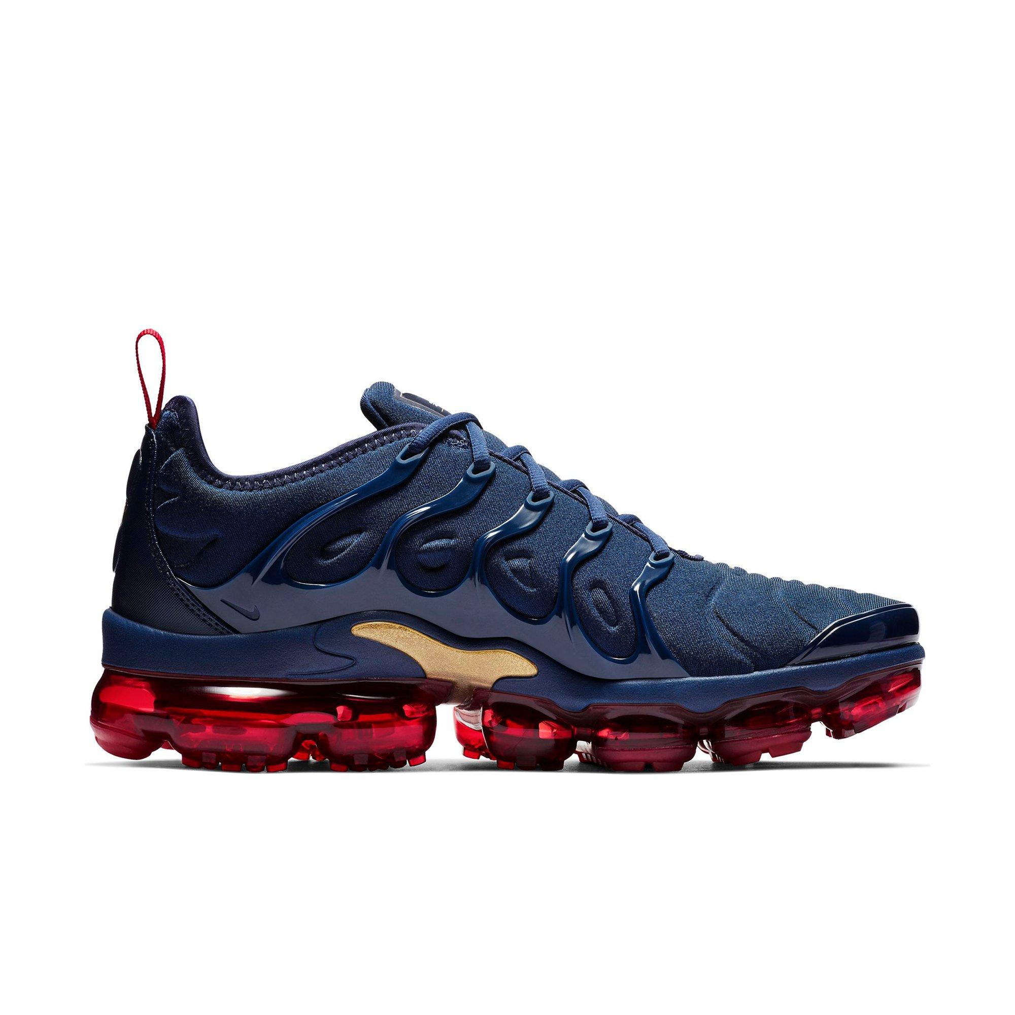 blue and red vapormax plus