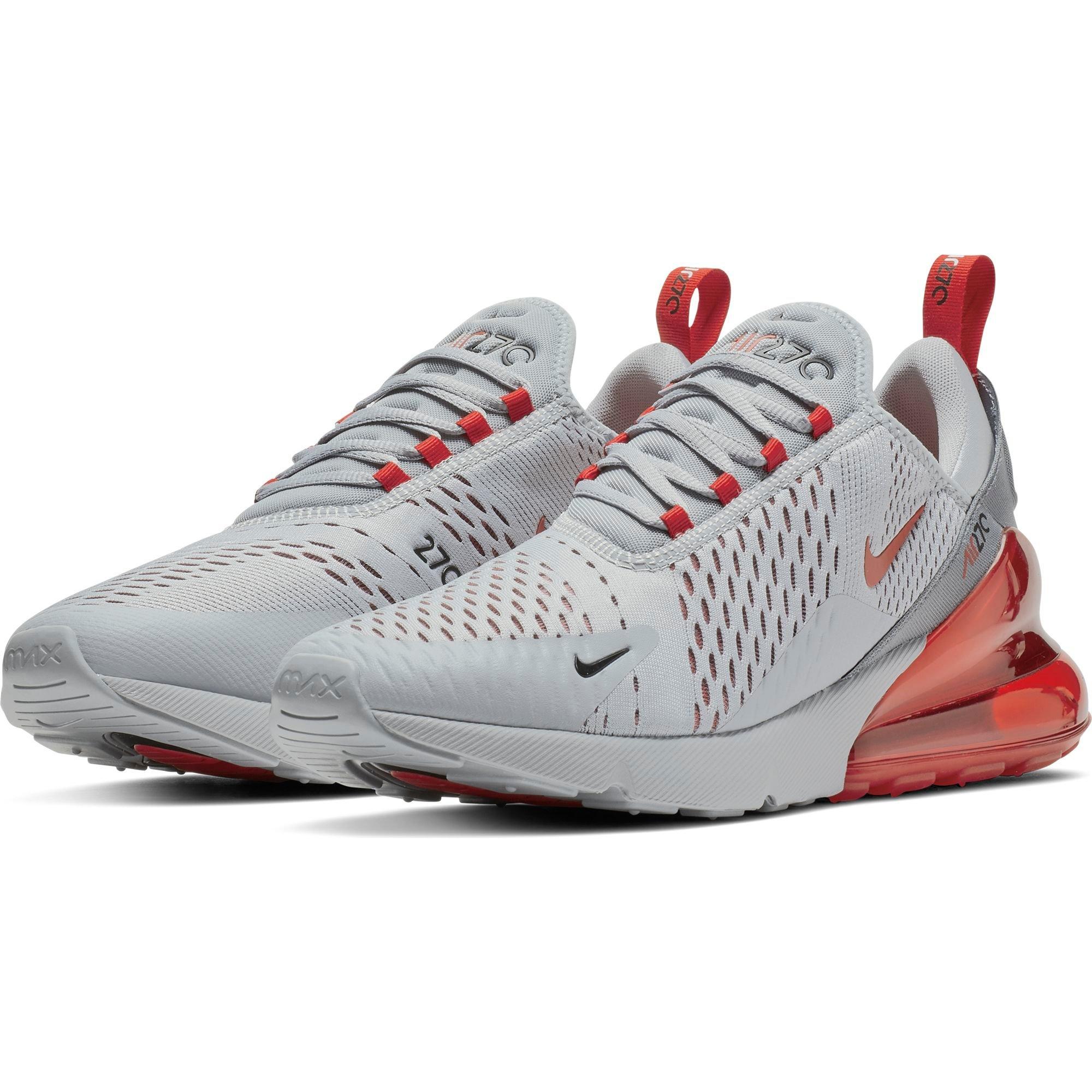 grey and red nike air max 270 