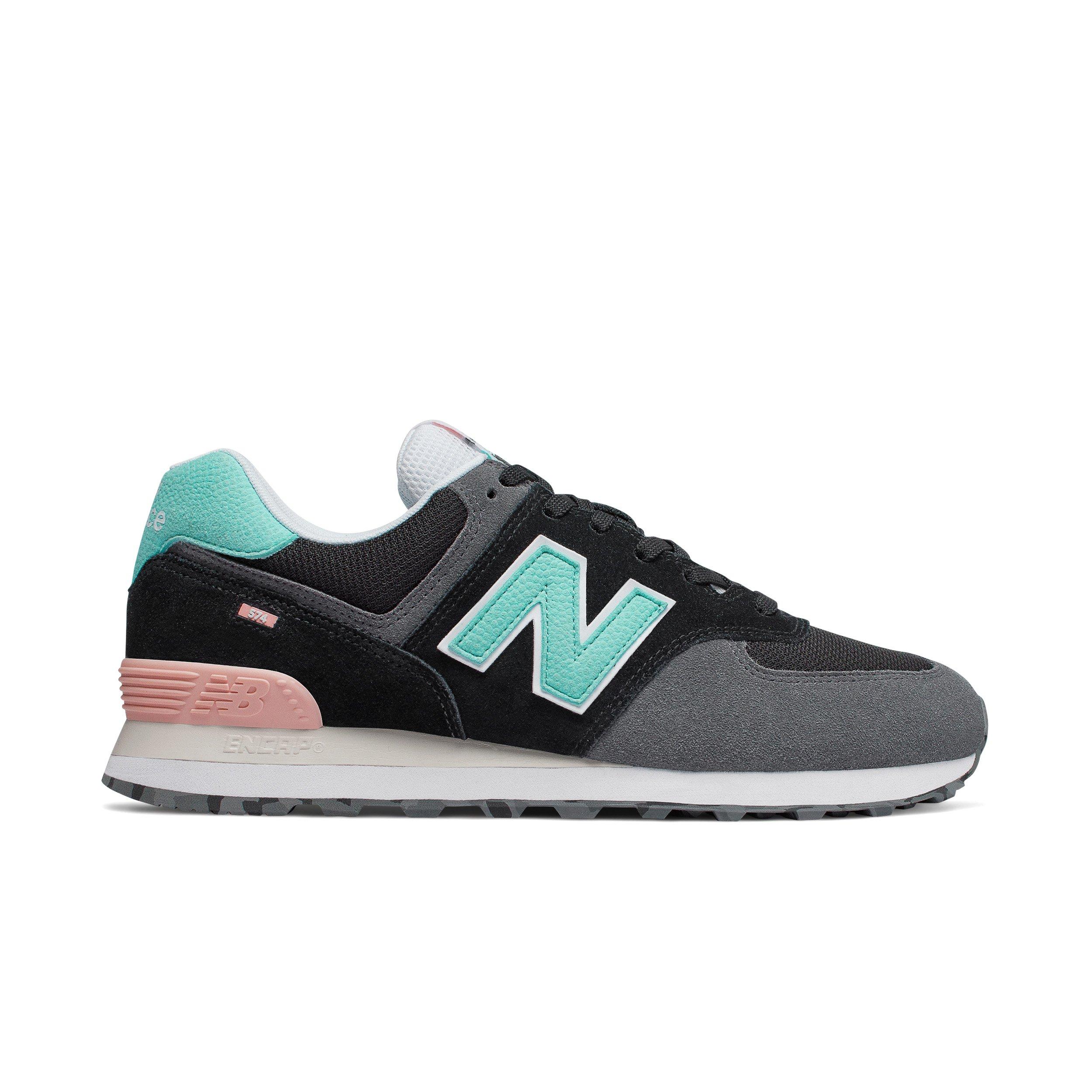 new balance 574 black pink