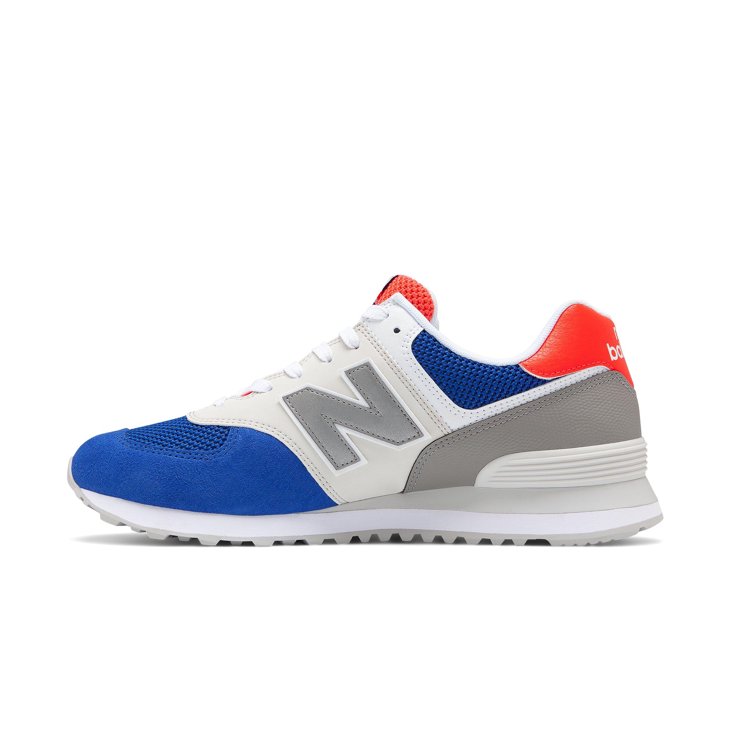 new balance 574 blue orange white