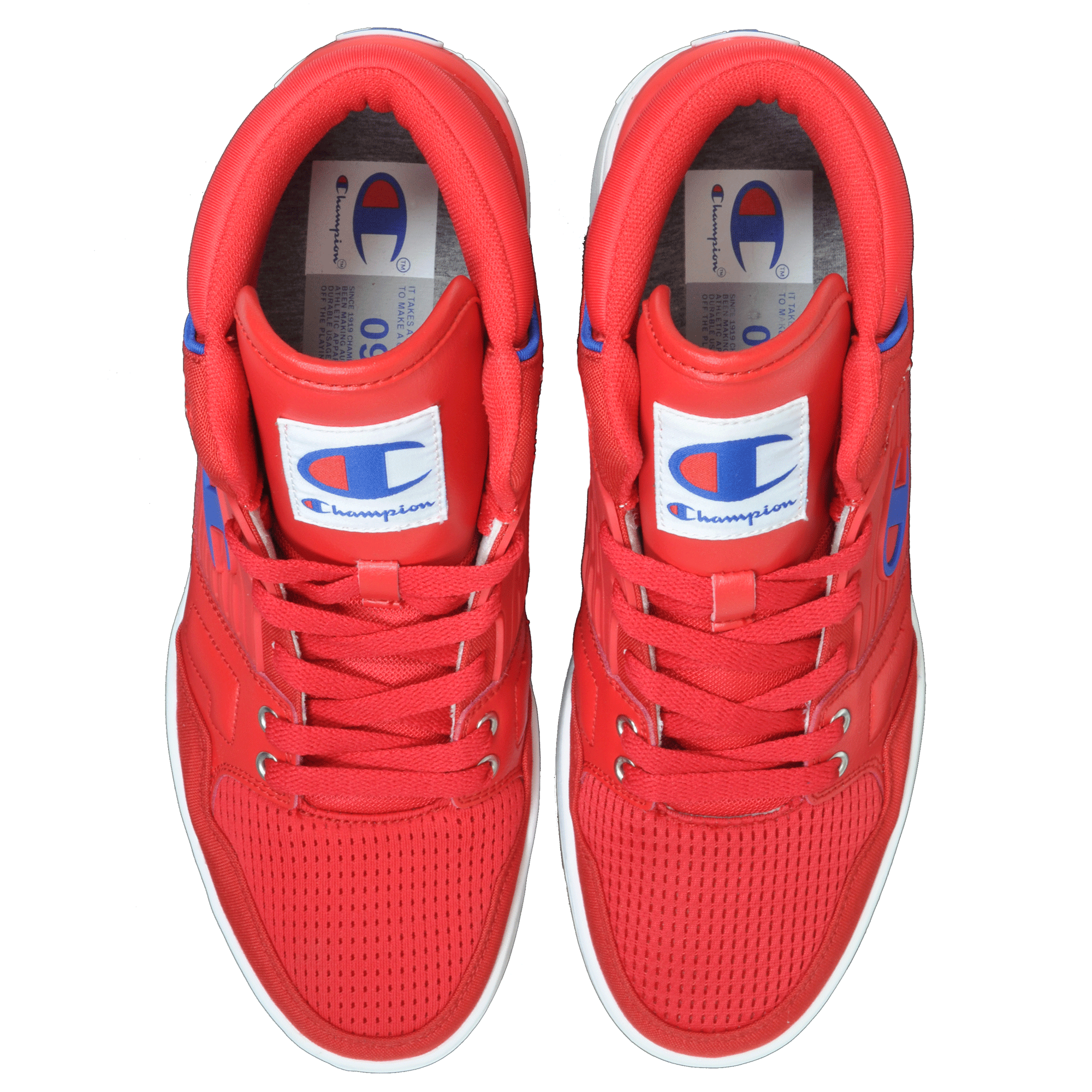 all red champion shoes