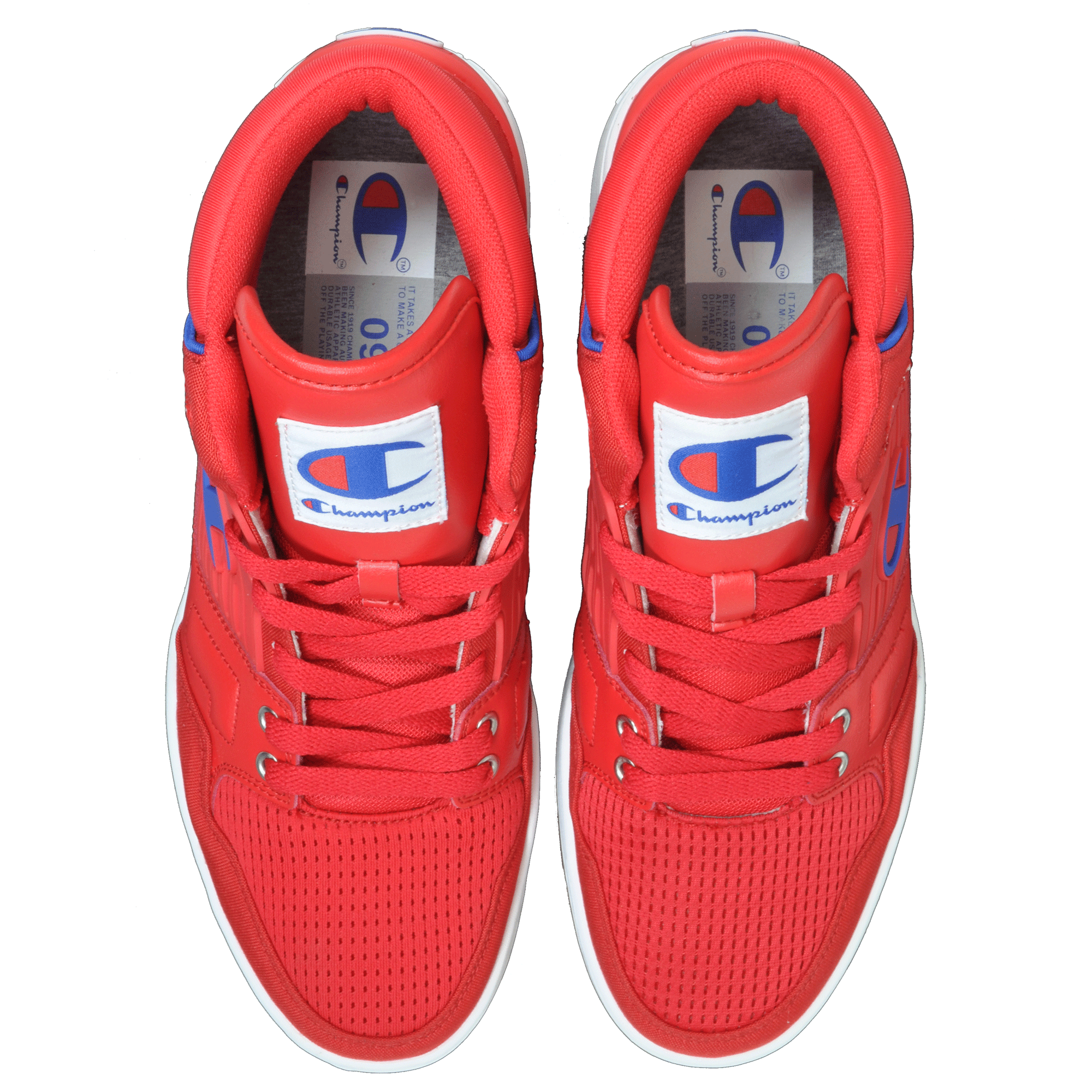 champion shoes all red