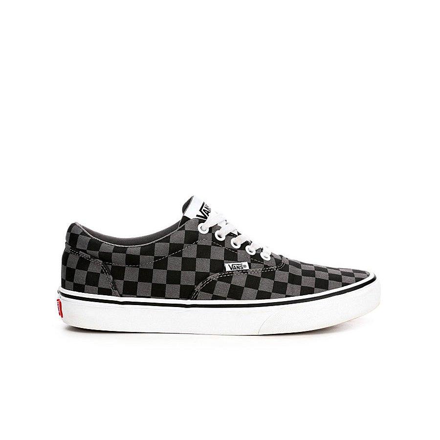 vans grey black checkerboard