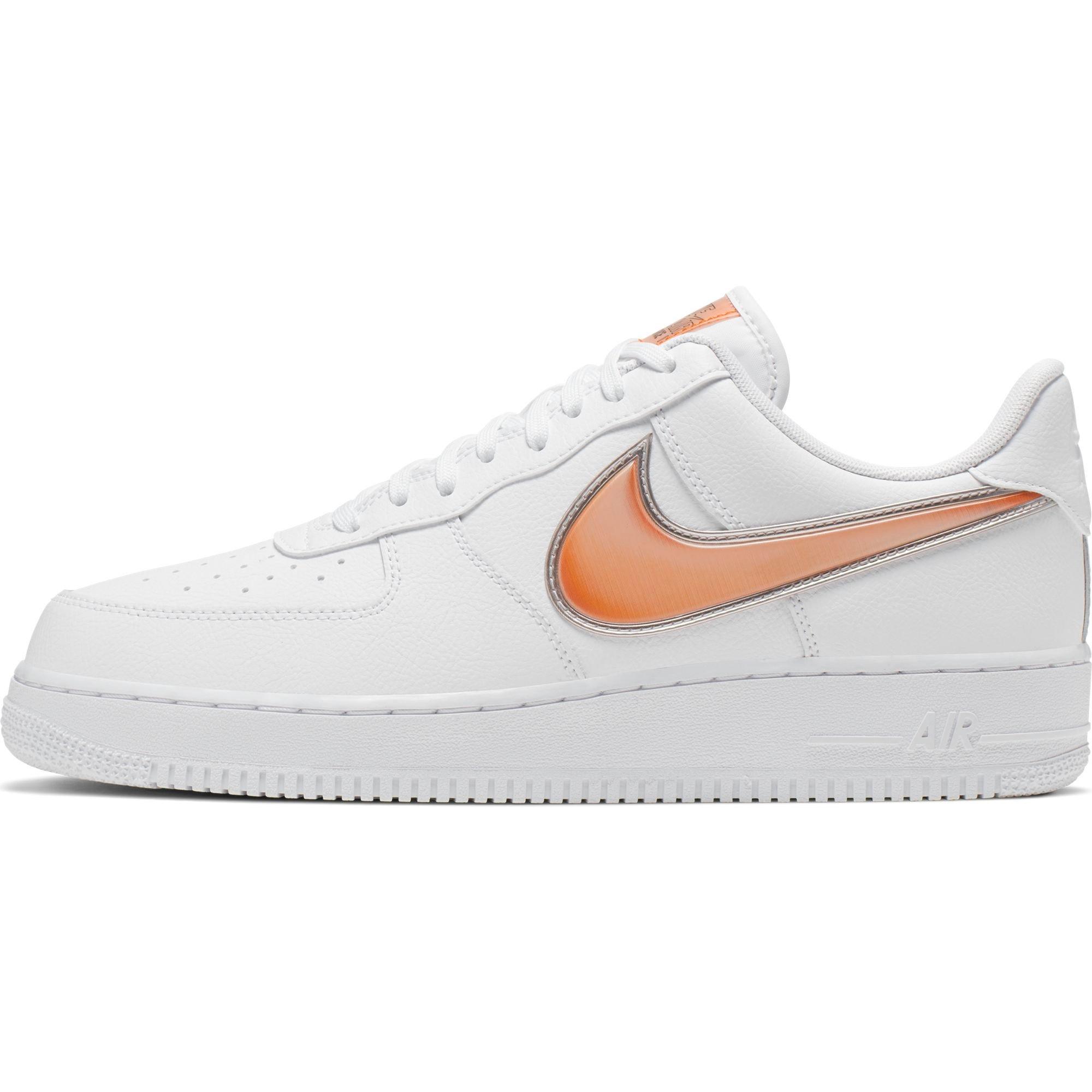 nike air force one white and orange