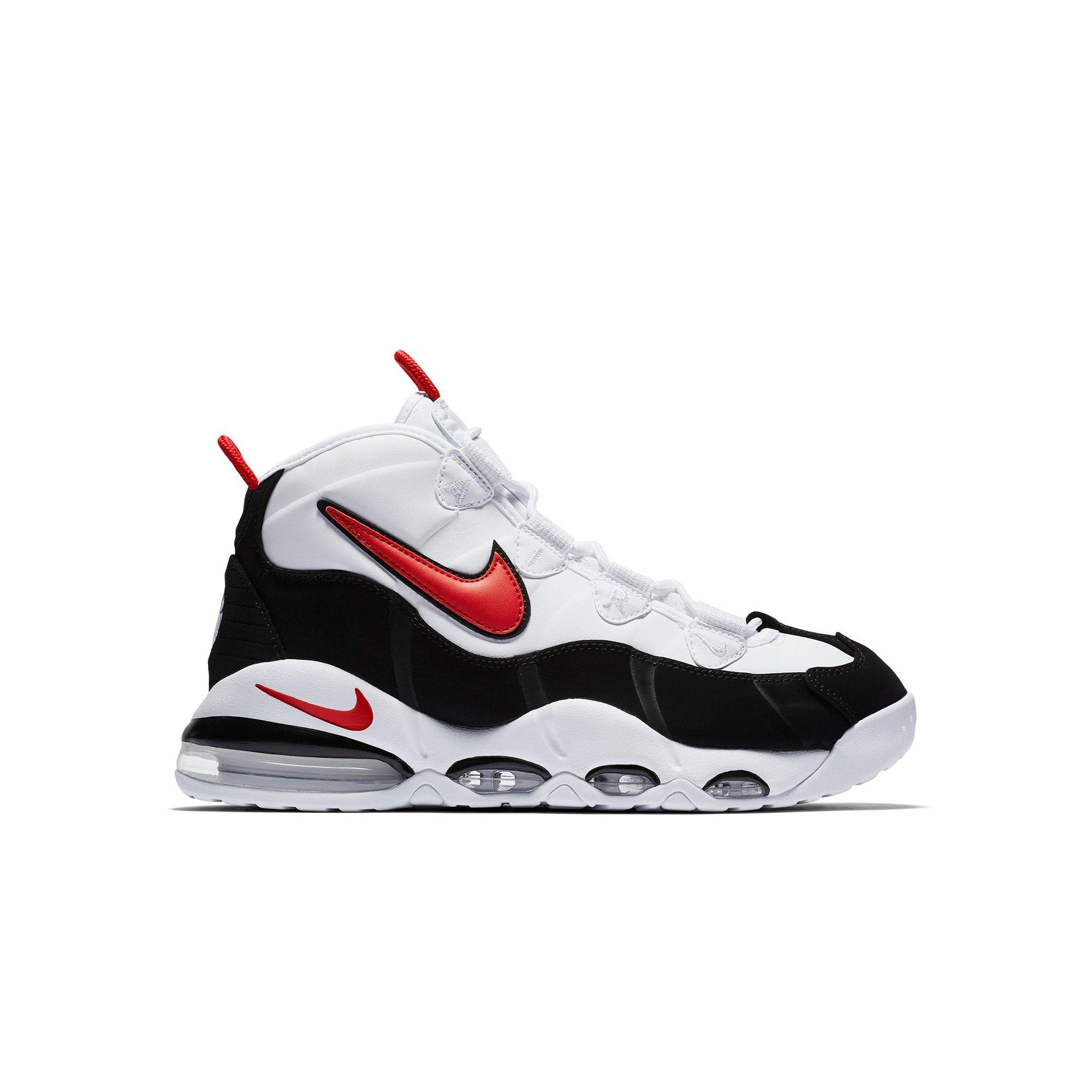 air max uptempo 95 white black red