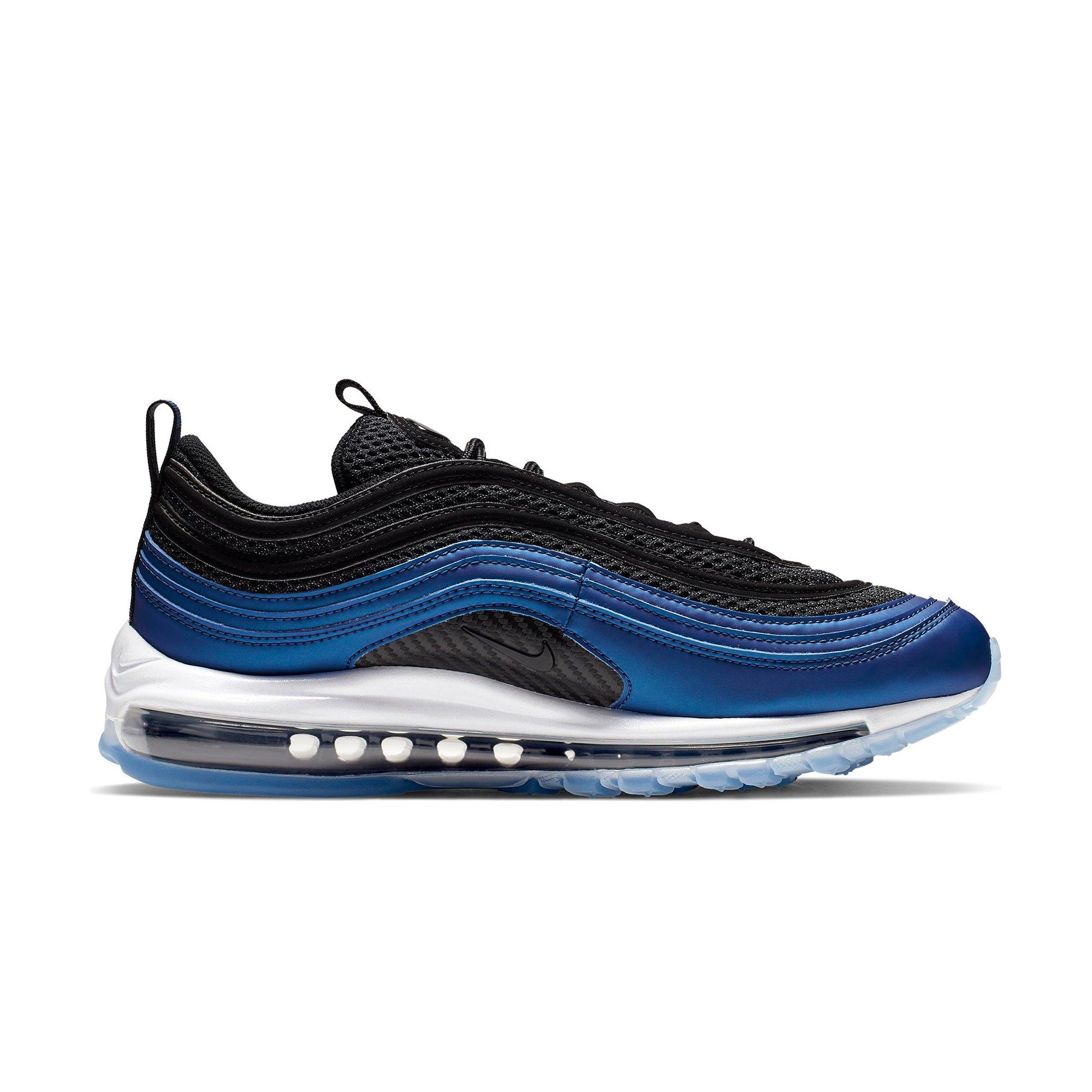 Mens Nike Air Max 97 Black Blue Nebula Wolf Grey White For Sale