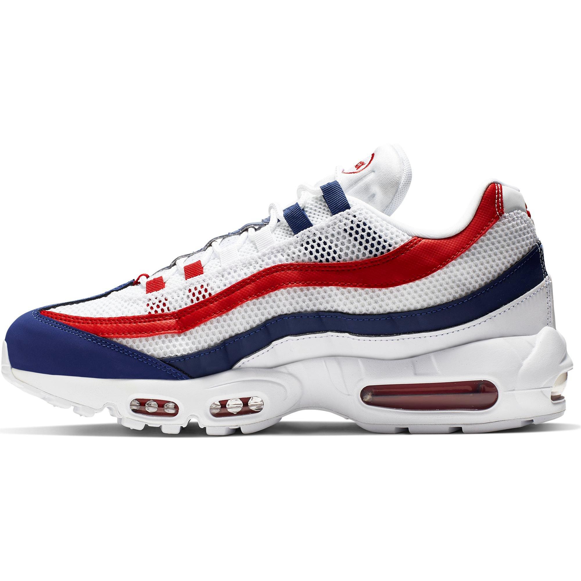 white red and blue air max 95