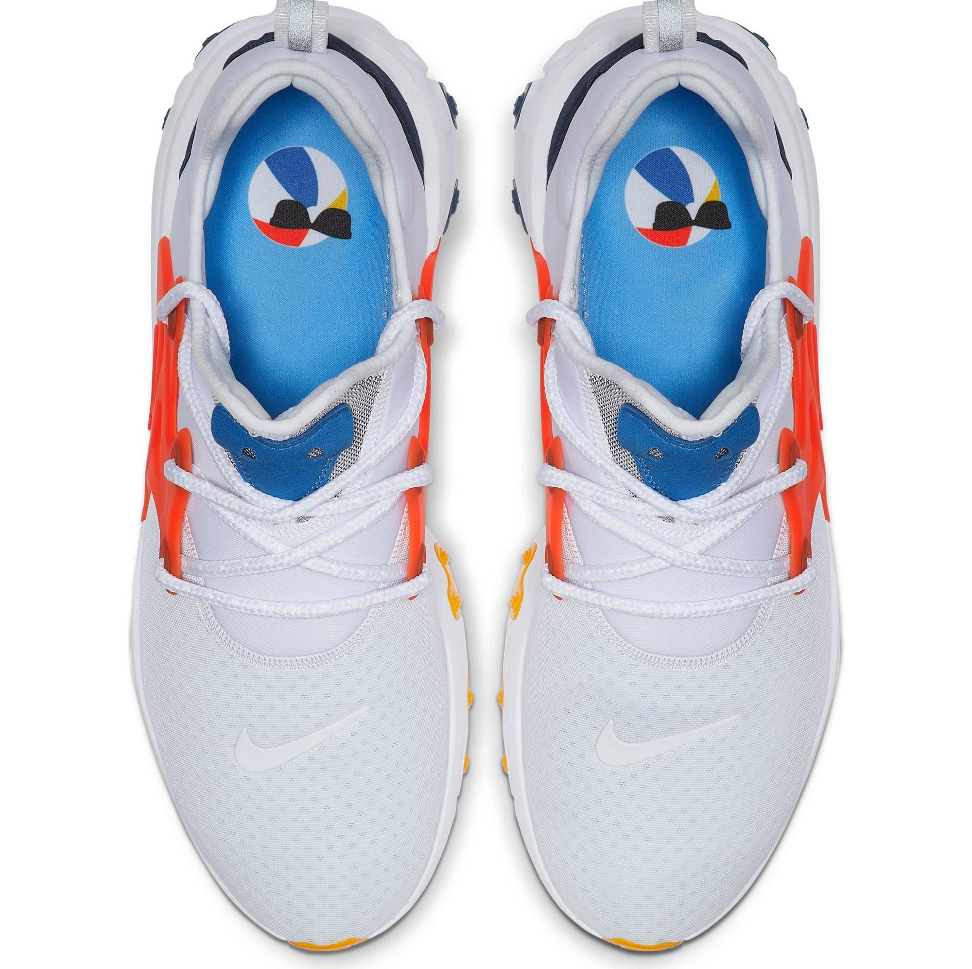 nike react presto white habanero red obsidian