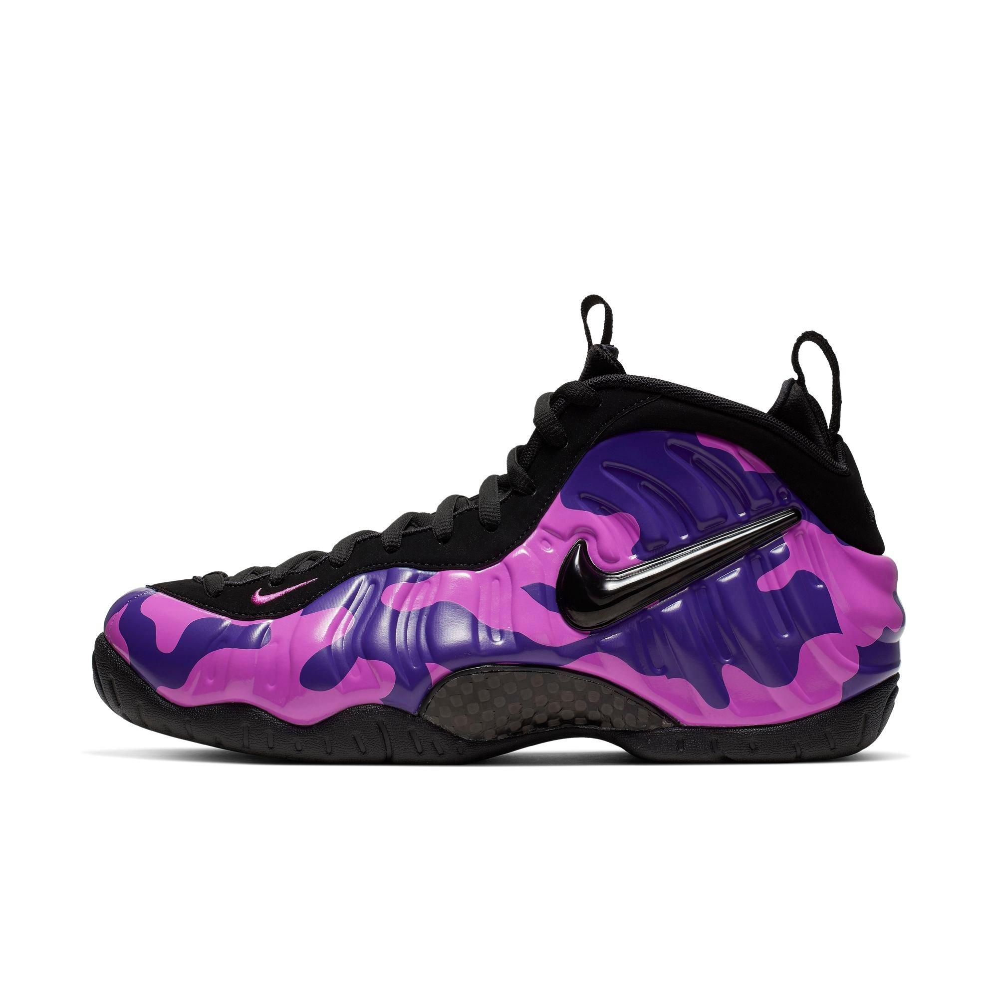 purple nike foams