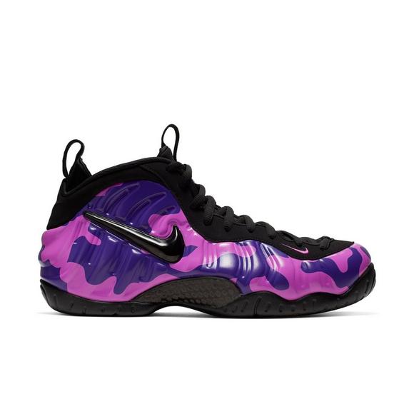 Purple Camouflage Covers The Nike Air Foamposite Pro