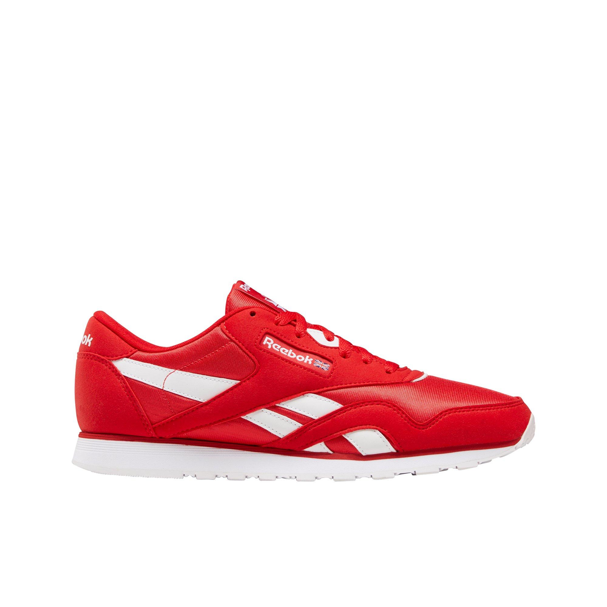 red white reebok classics