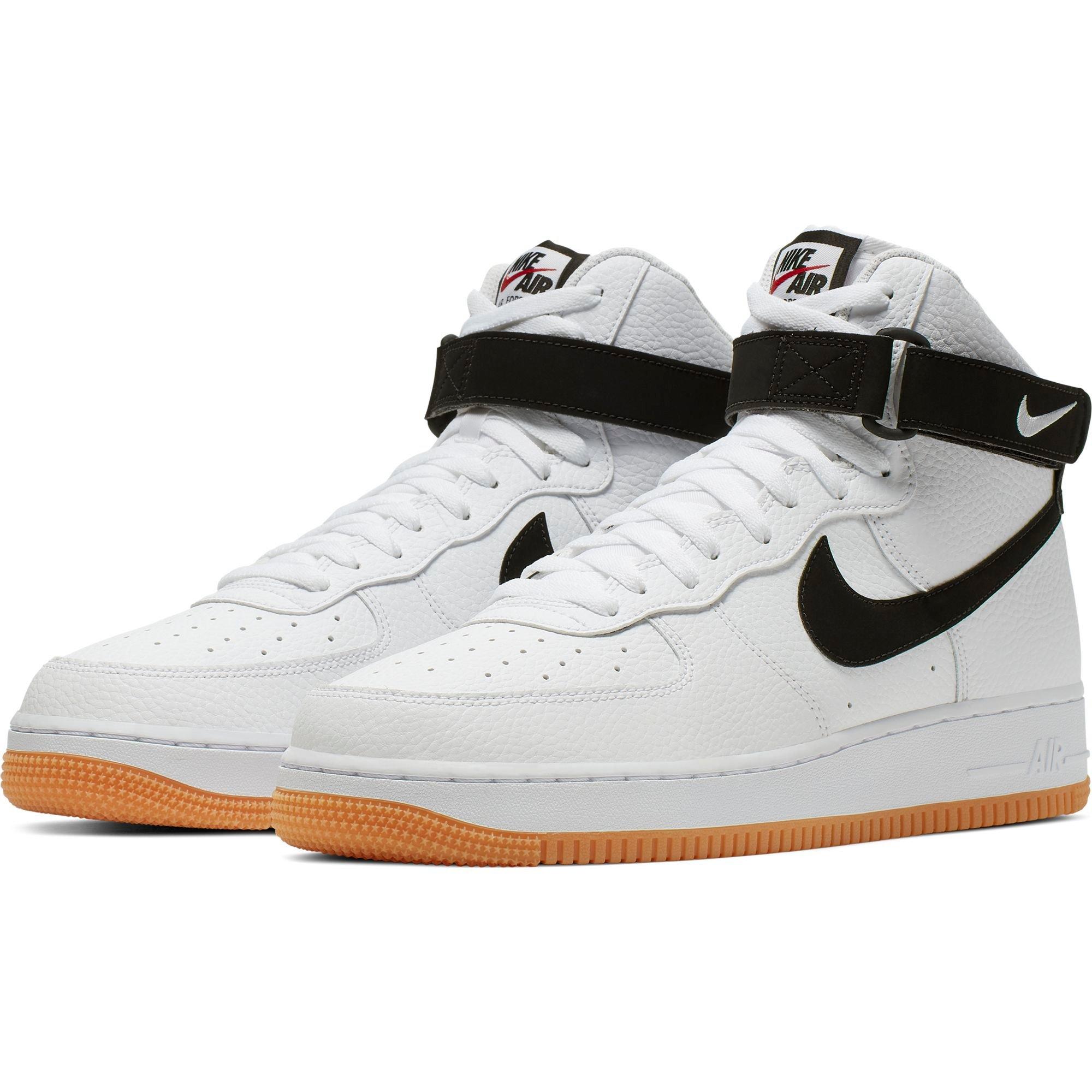 white air forces with gum bottoms