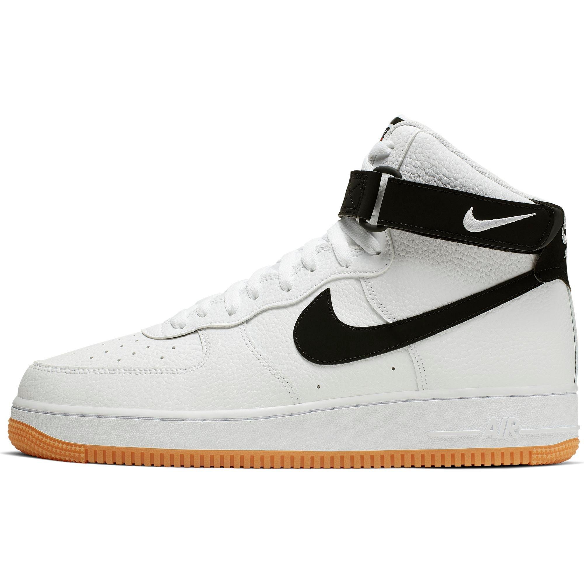 black air force ones with bubble gum bottom