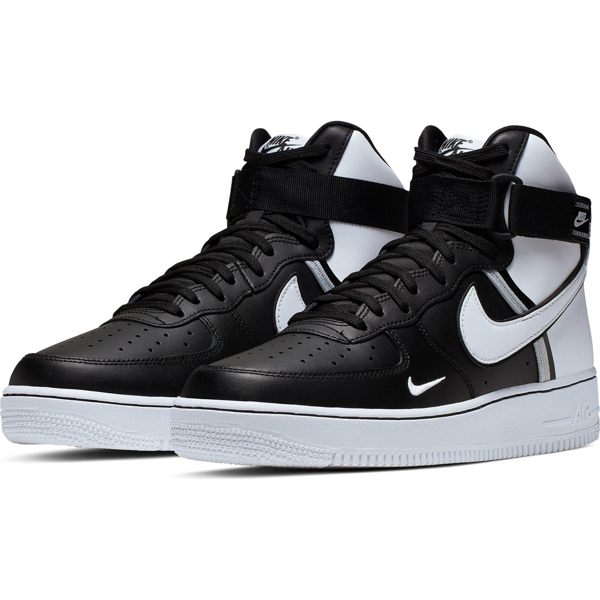 black and white af1 high top