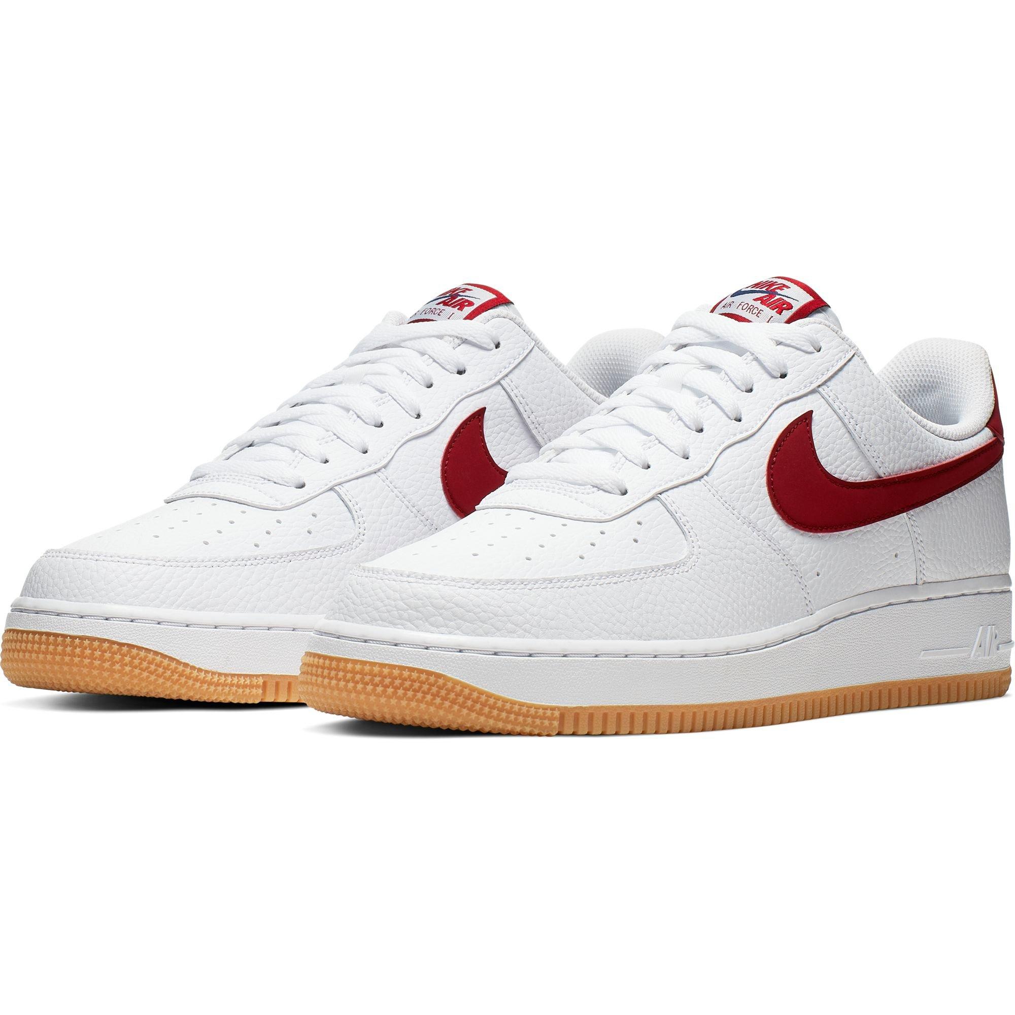 red air force 1 gum bottom