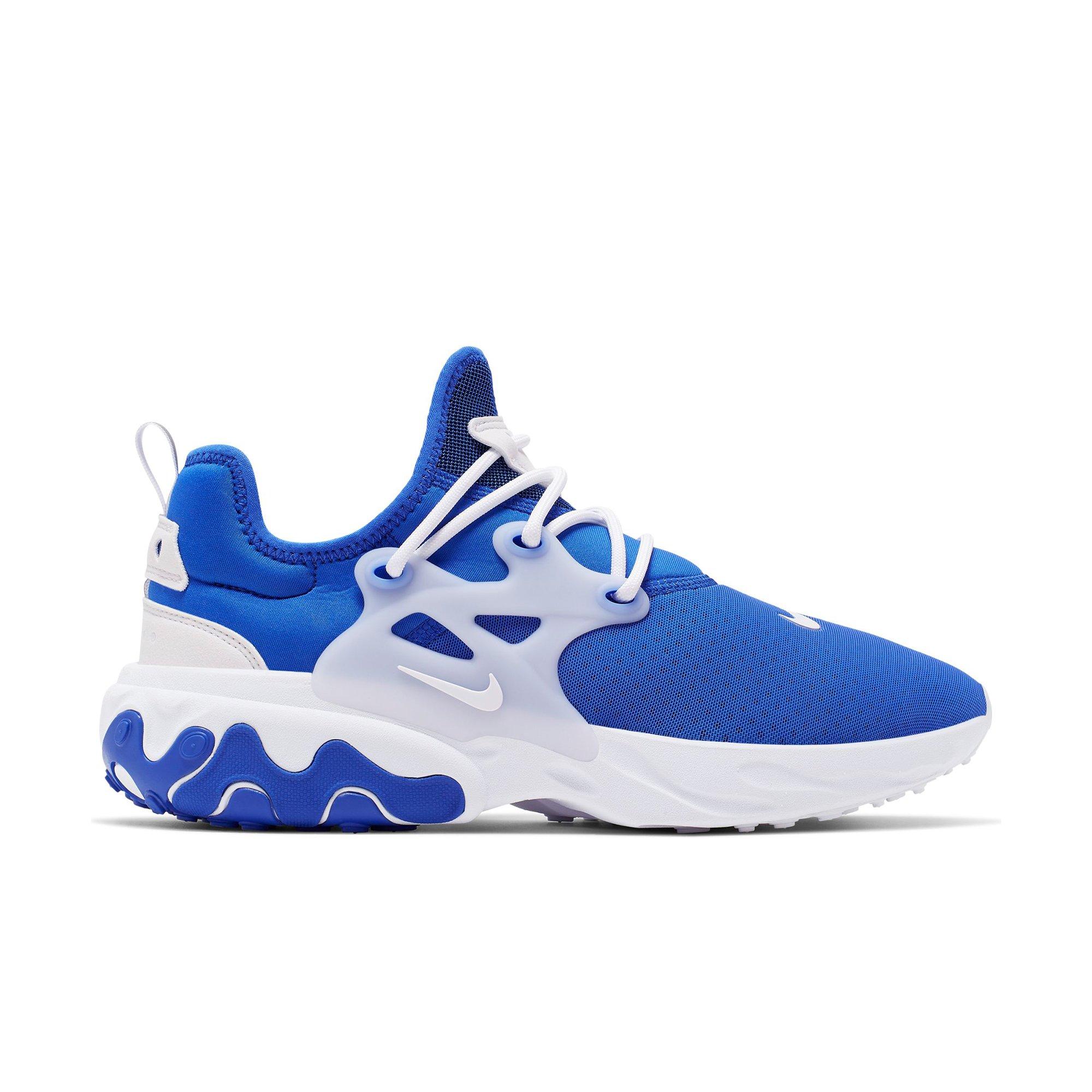 nike presto react blue and white