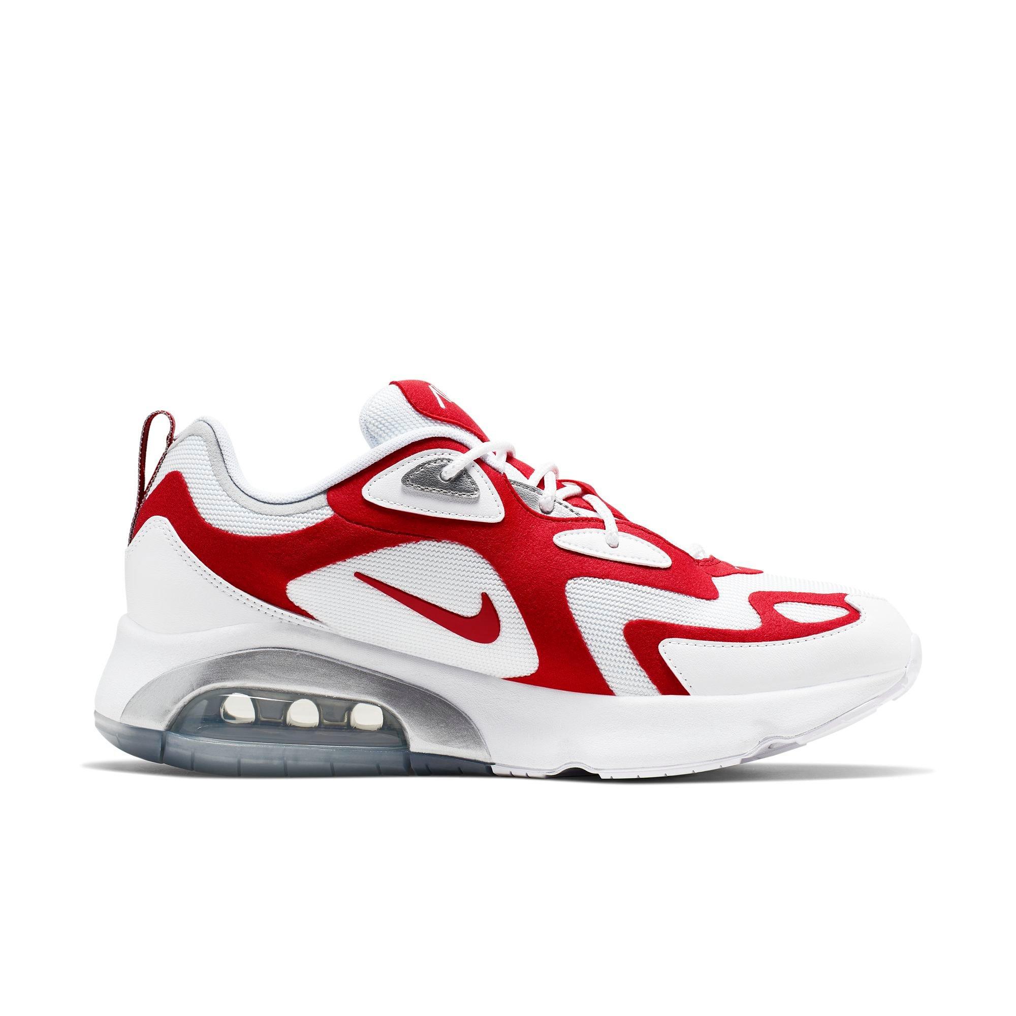 men's nike red and white shoes