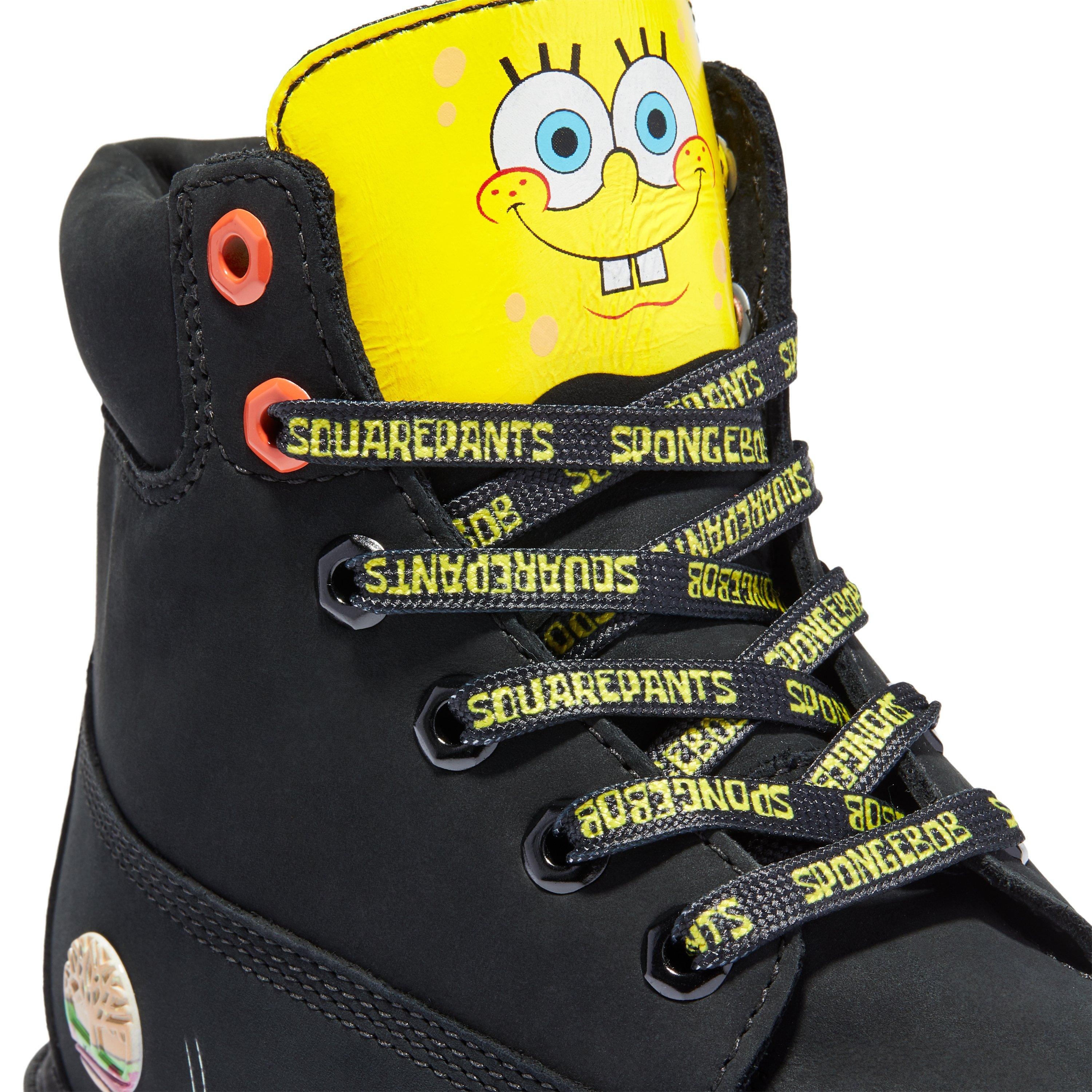 spongebob black boots