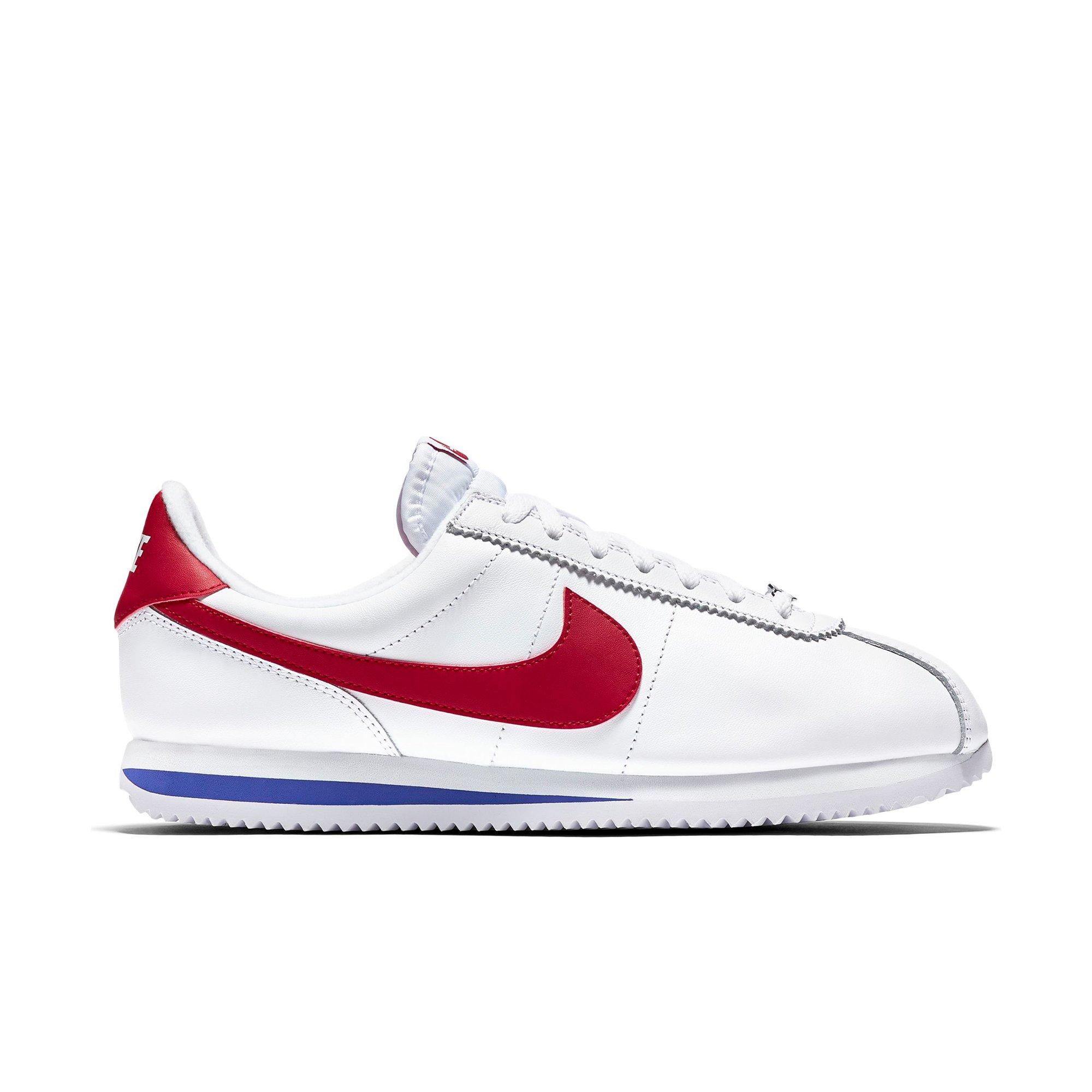 nike cortez white red