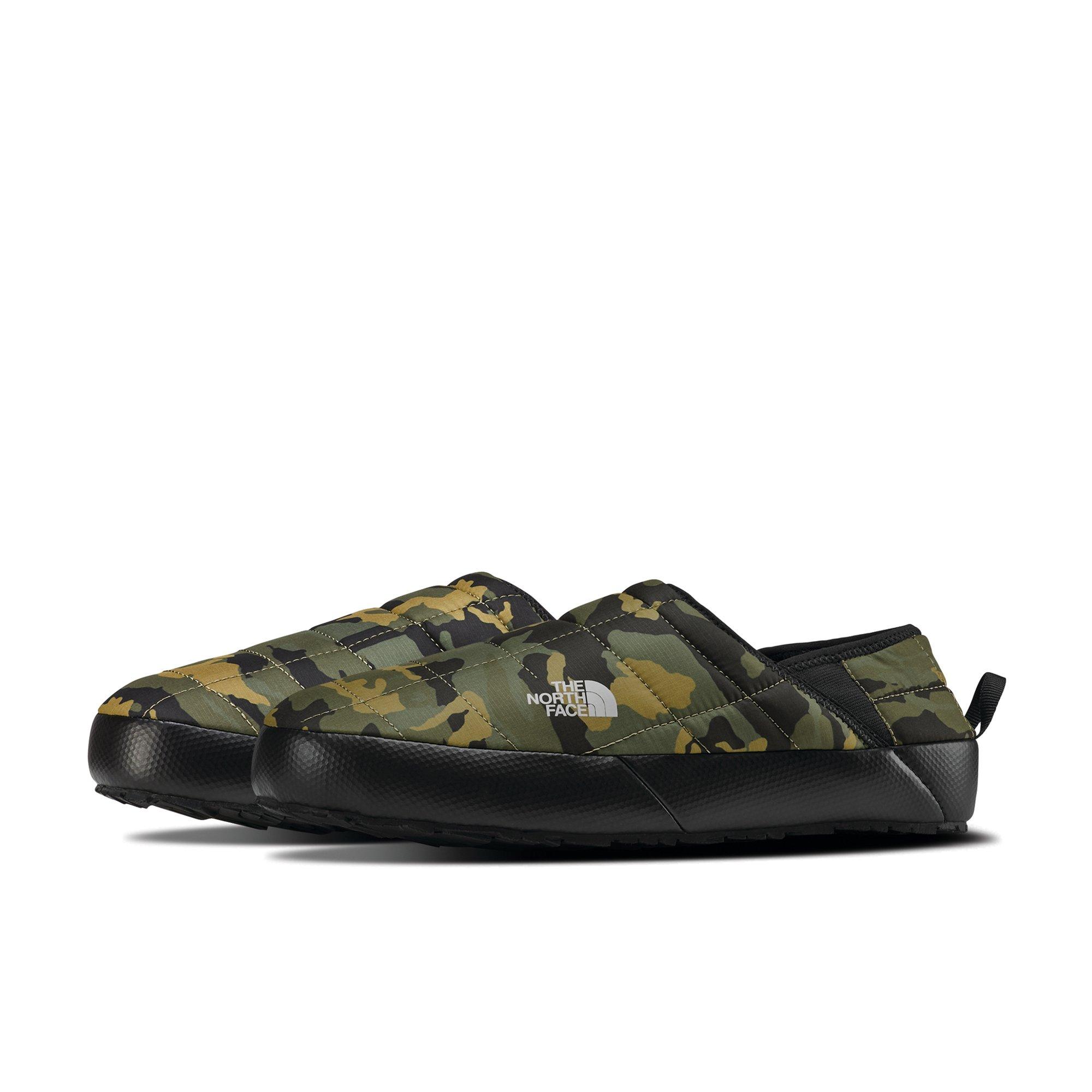 north face camo slippers