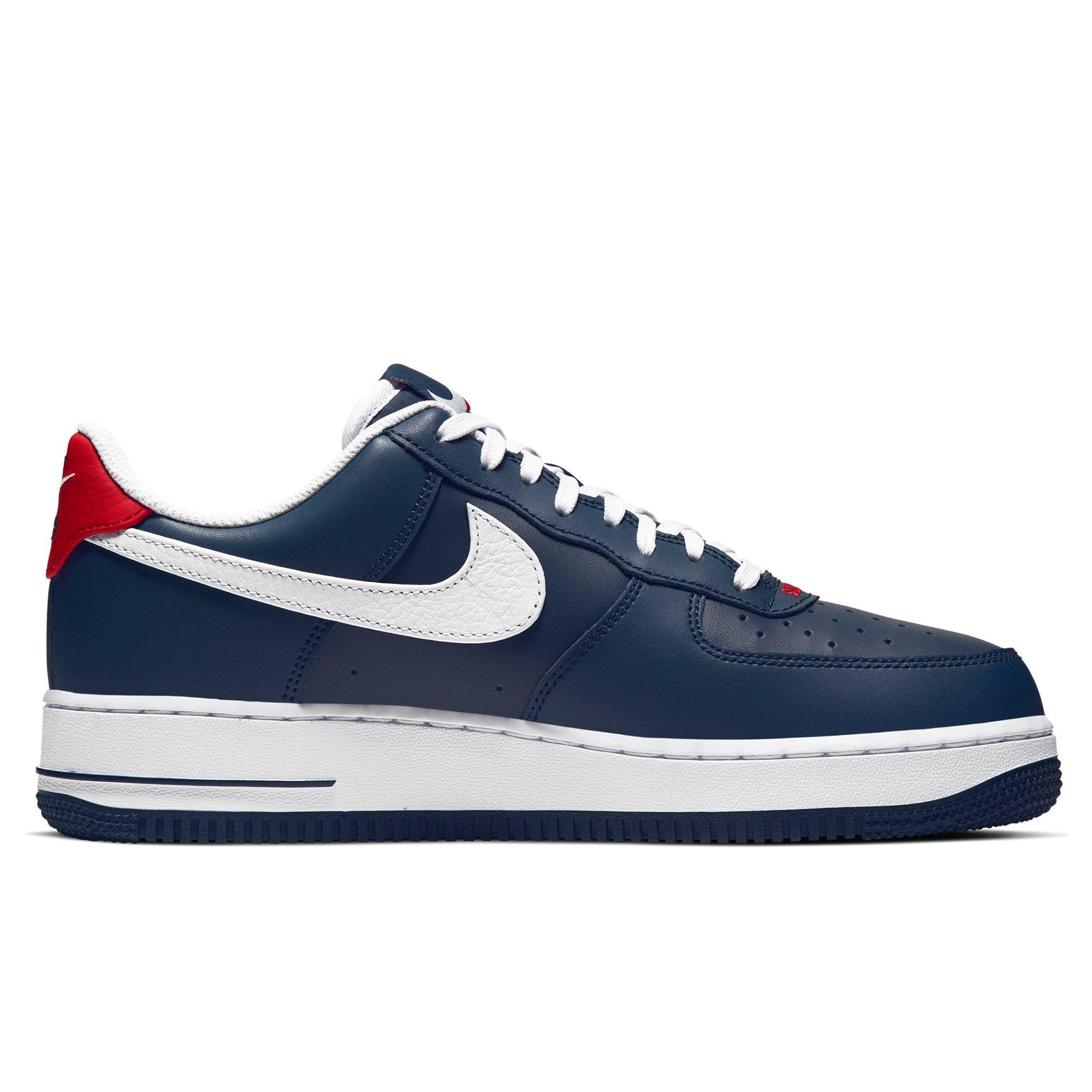 af1 blue and red swoosh