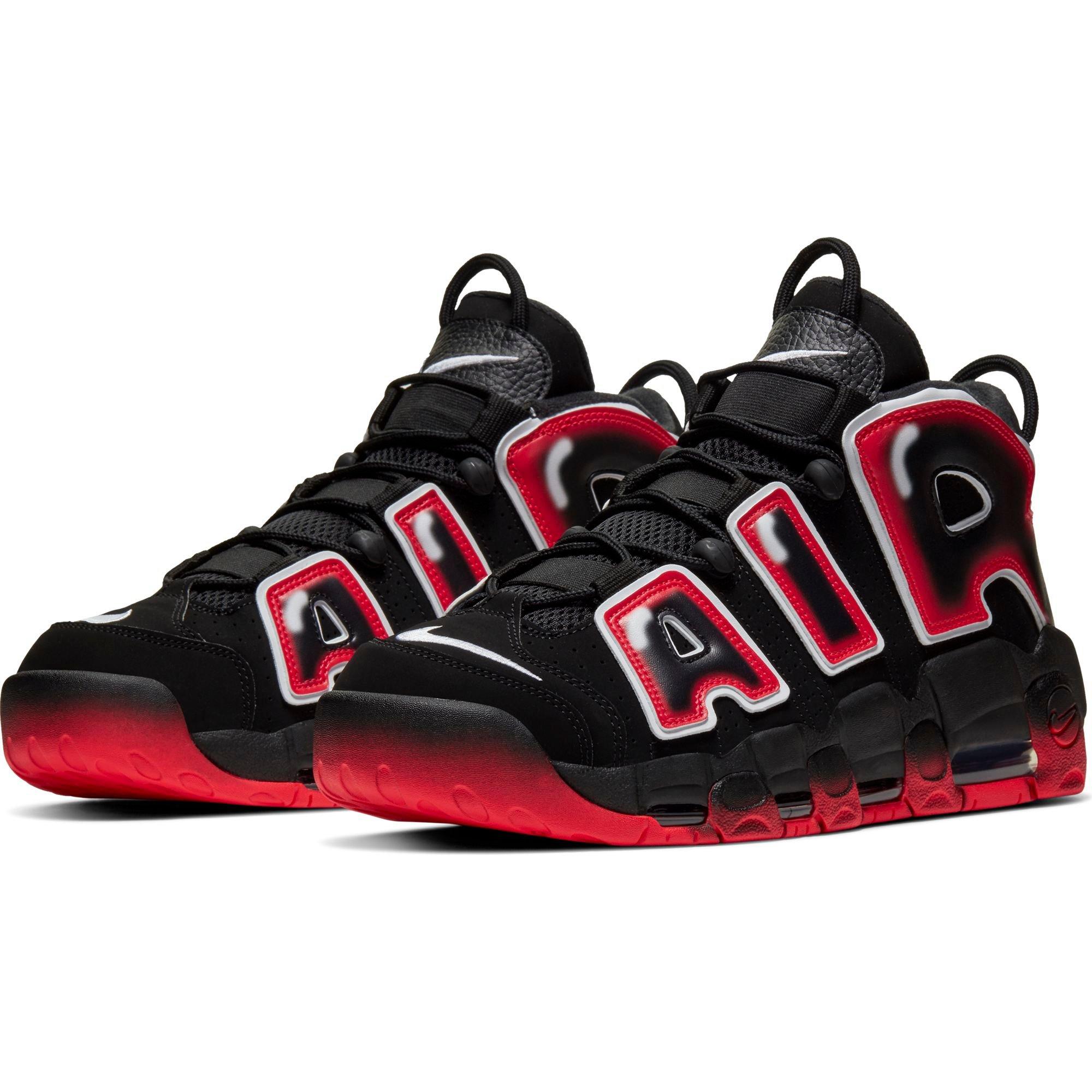 black and red nike uptempo