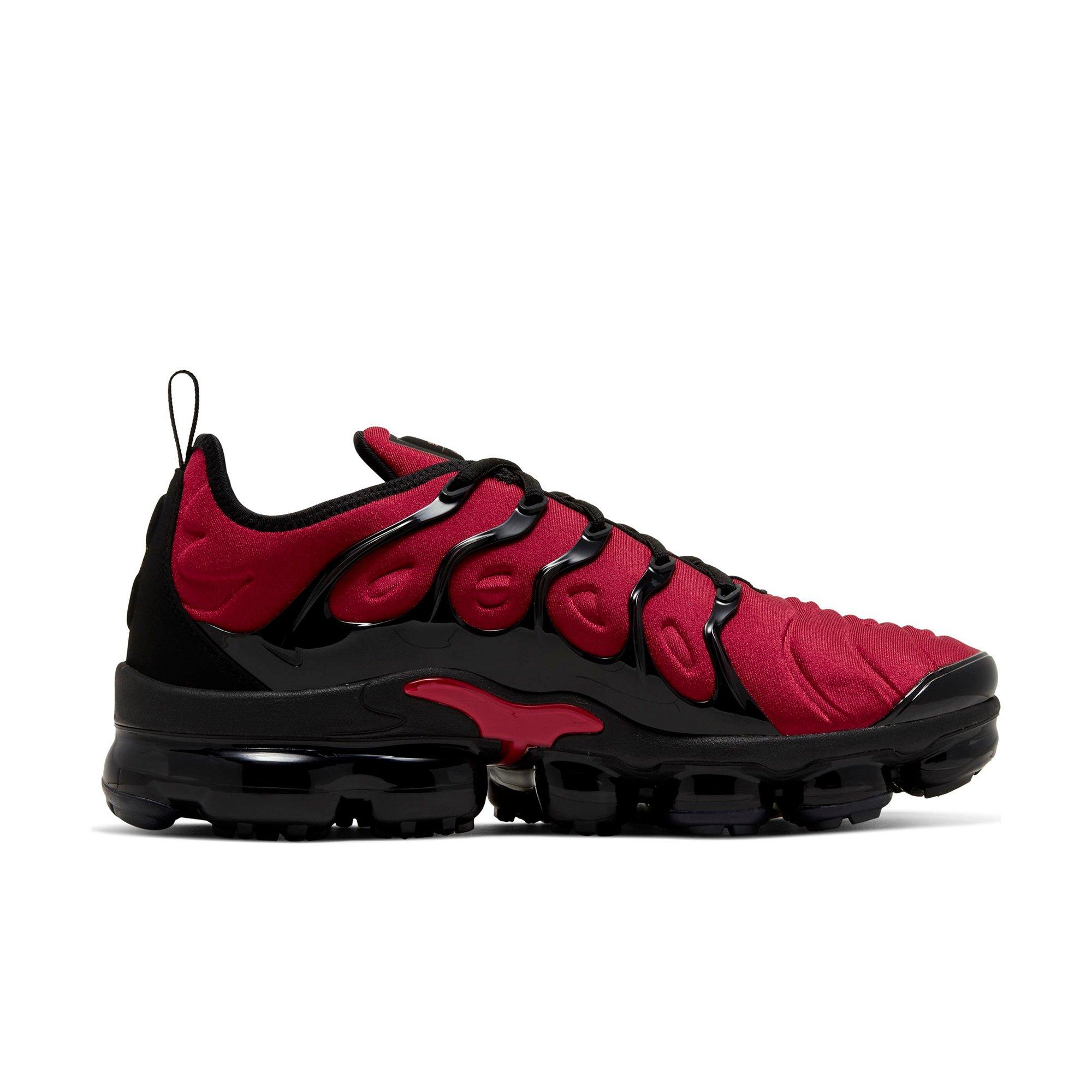 nike vapormax mens black and red