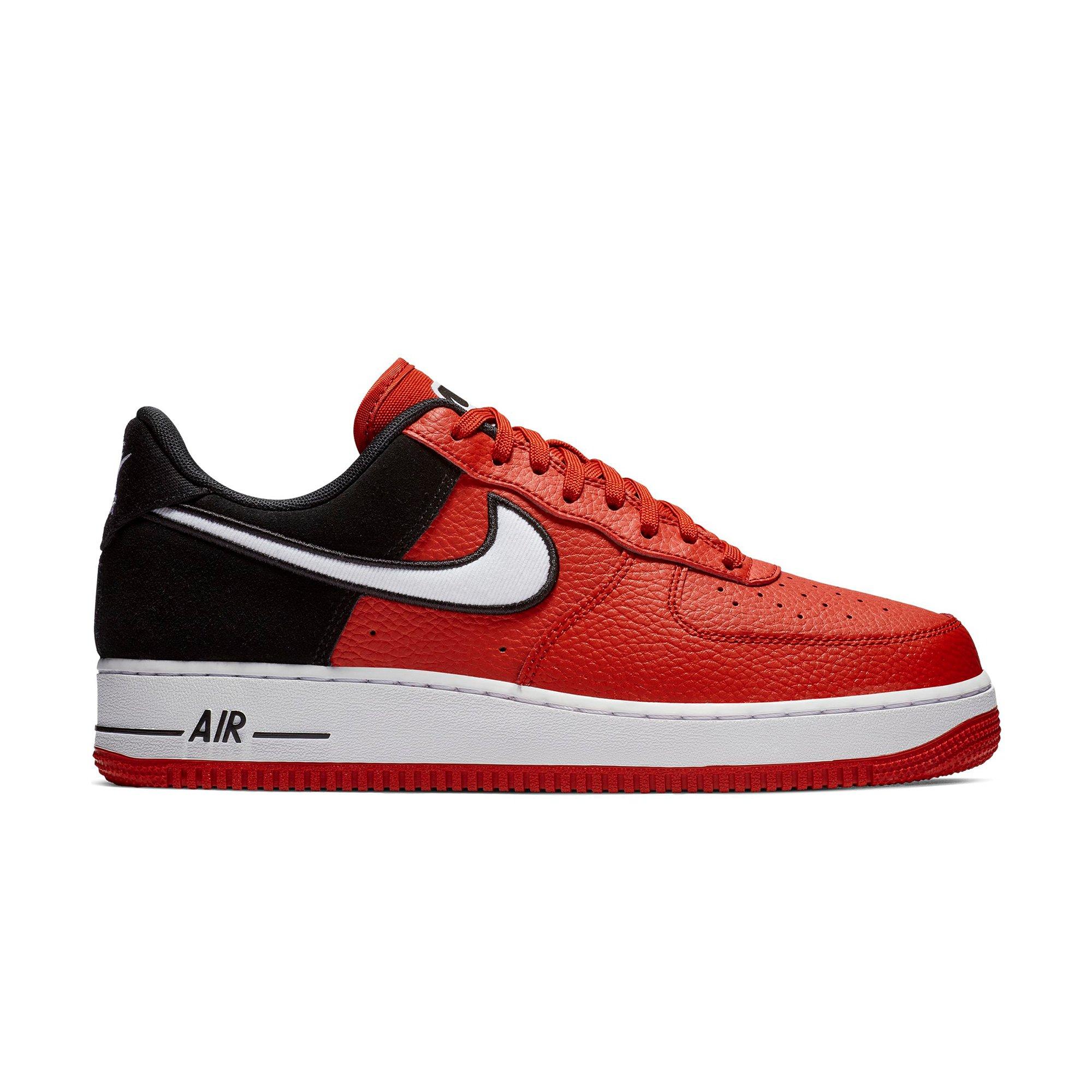 air force 1 low black and red