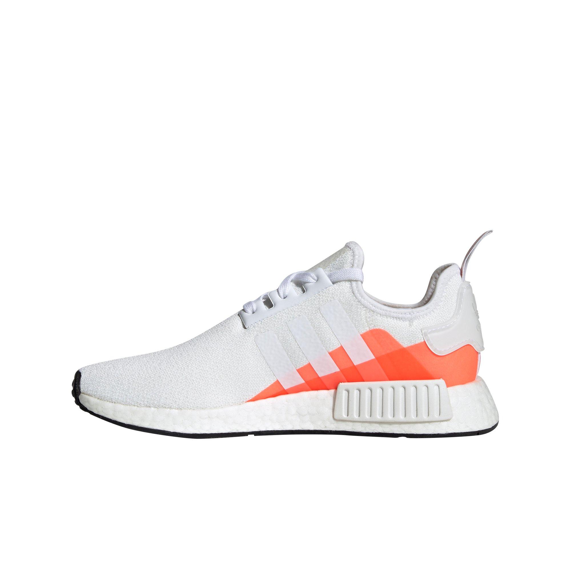 white and orange adidas shoes