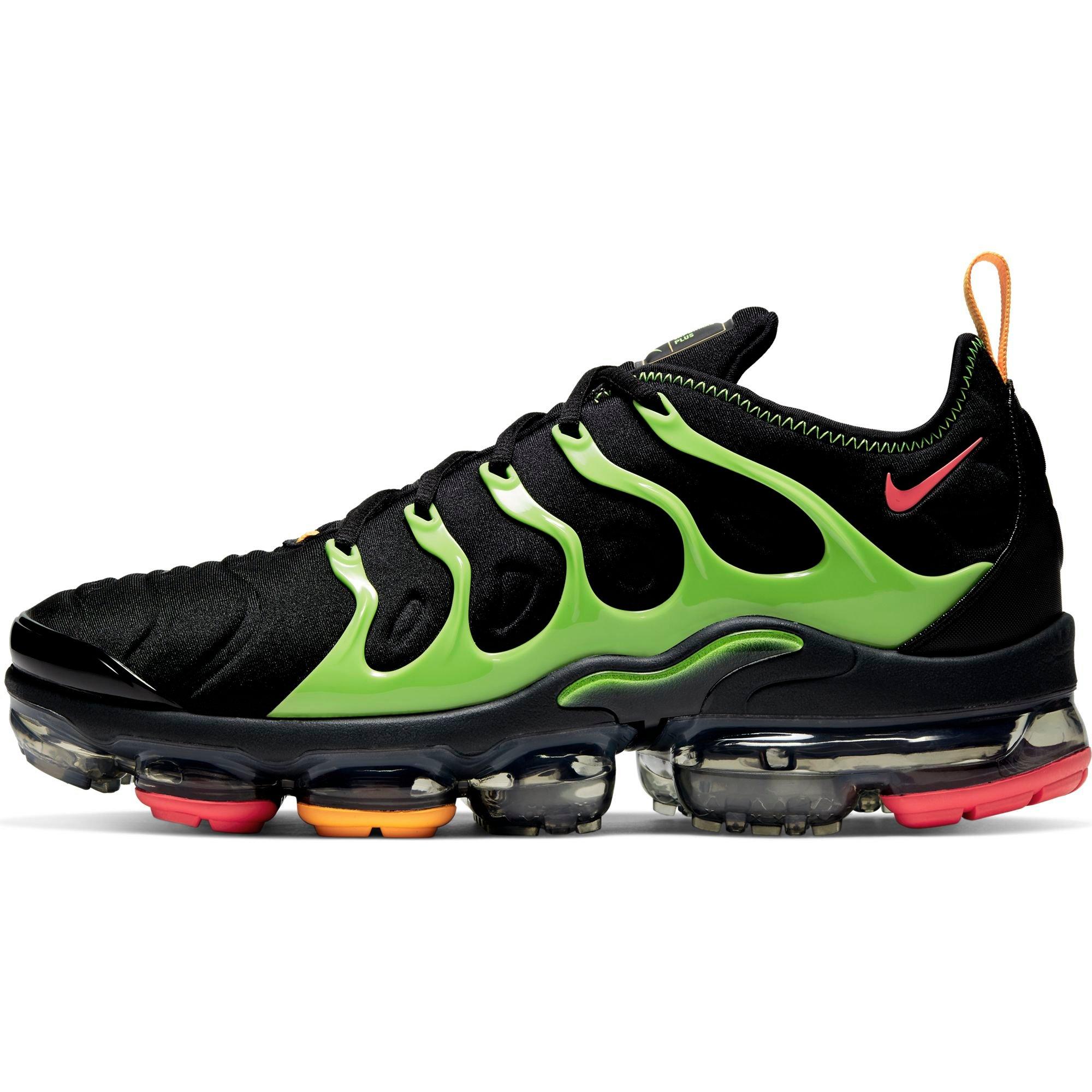 vapormax plus black and green