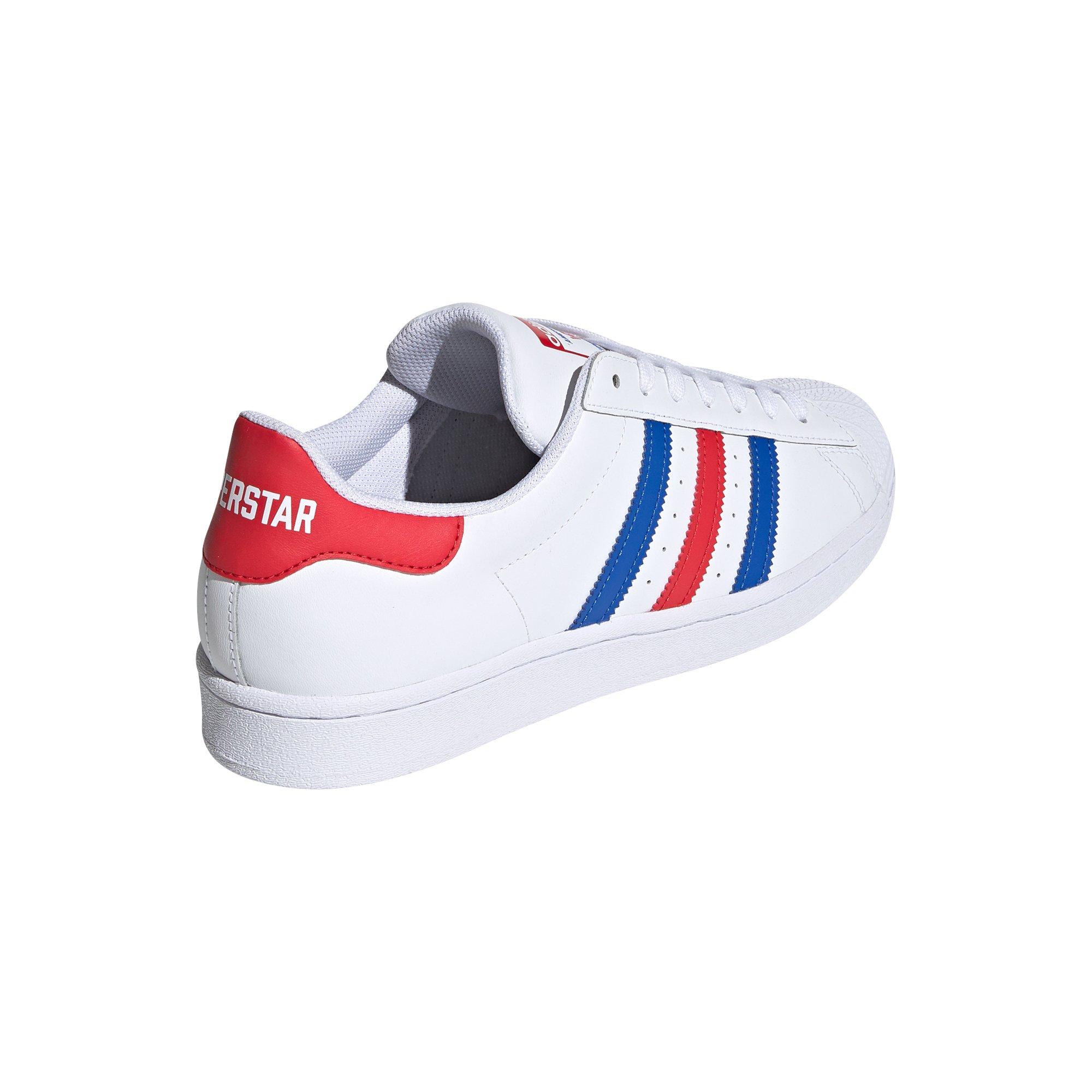 adidas red white and blue shoes