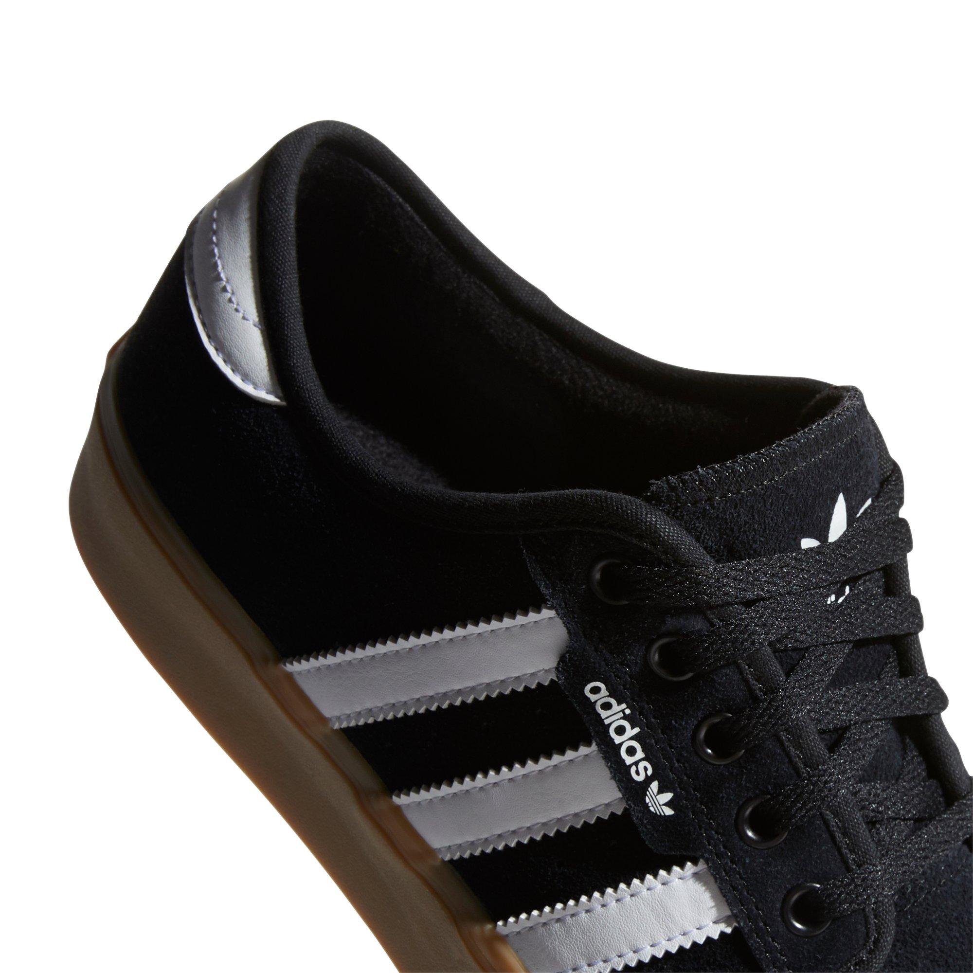 adidas seeley core black & gum shoes
